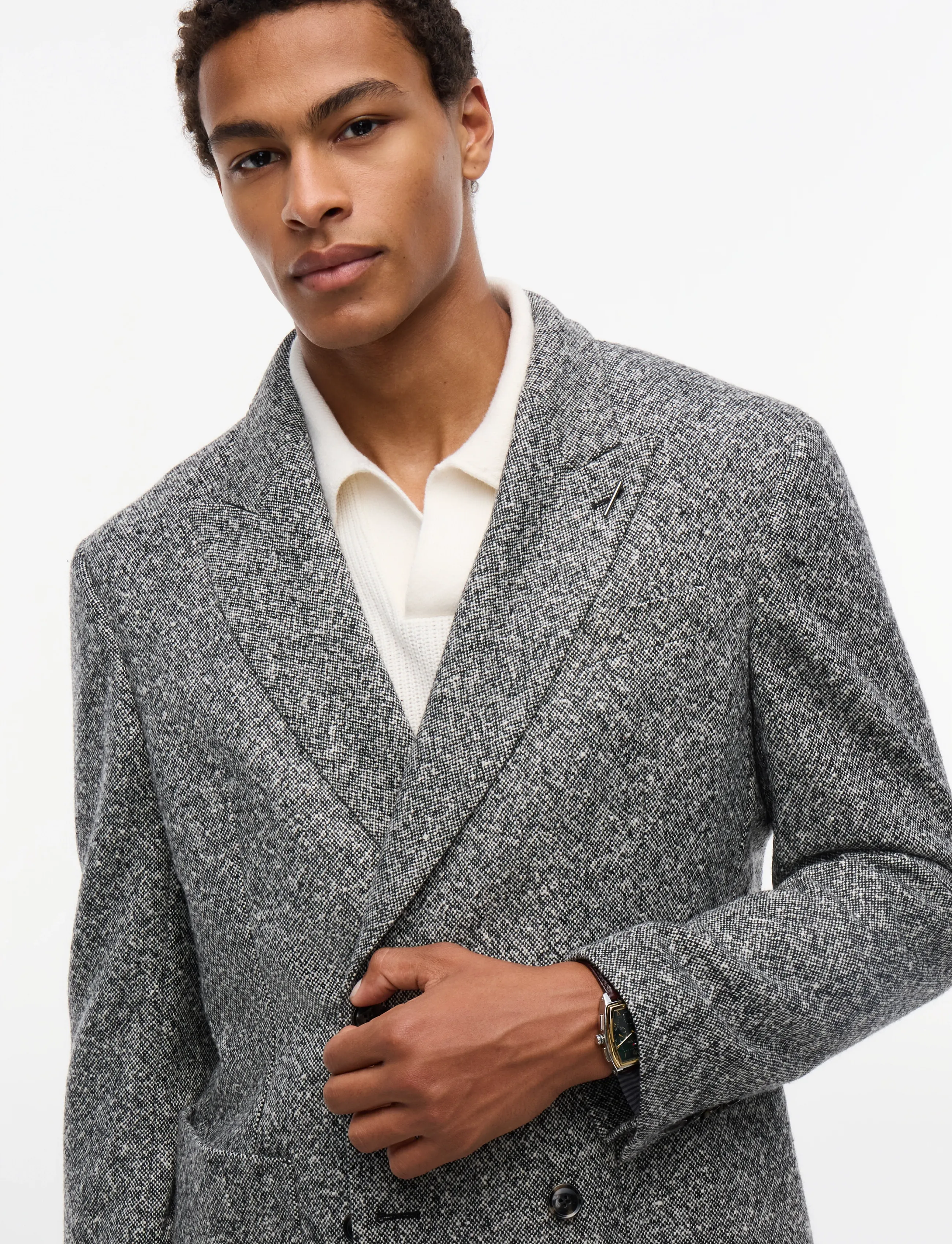 Tommy Hilfiger - NY DB DONEGAL BLAZER - dark grey heather - 3