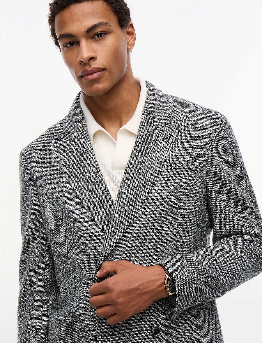 Tommy Hilfiger - NY DB DONEGAL BLAZER - dark grey heather - 3