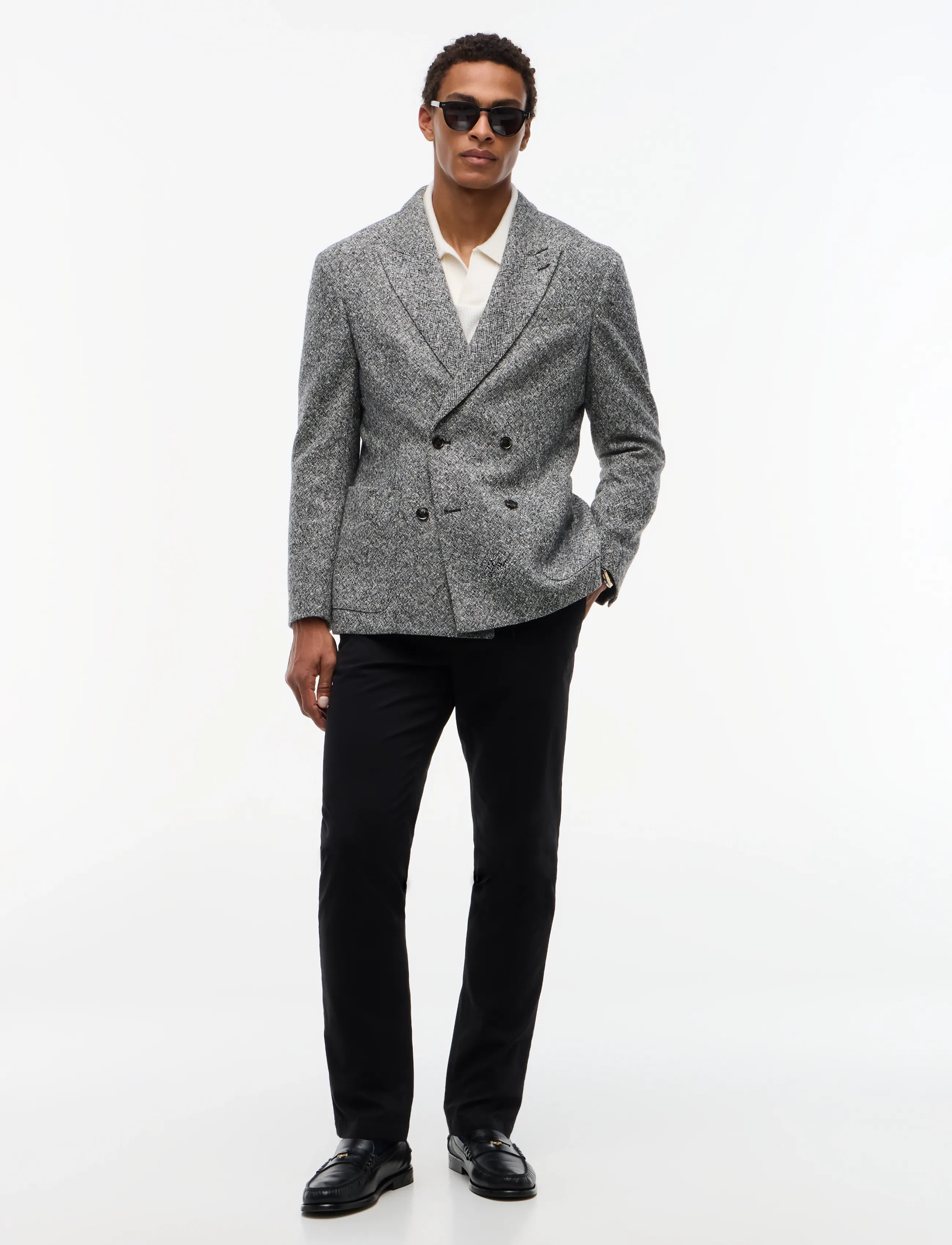 Tommy Hilfiger - NY DB DONEGAL BLAZER - dark grey heather - 4