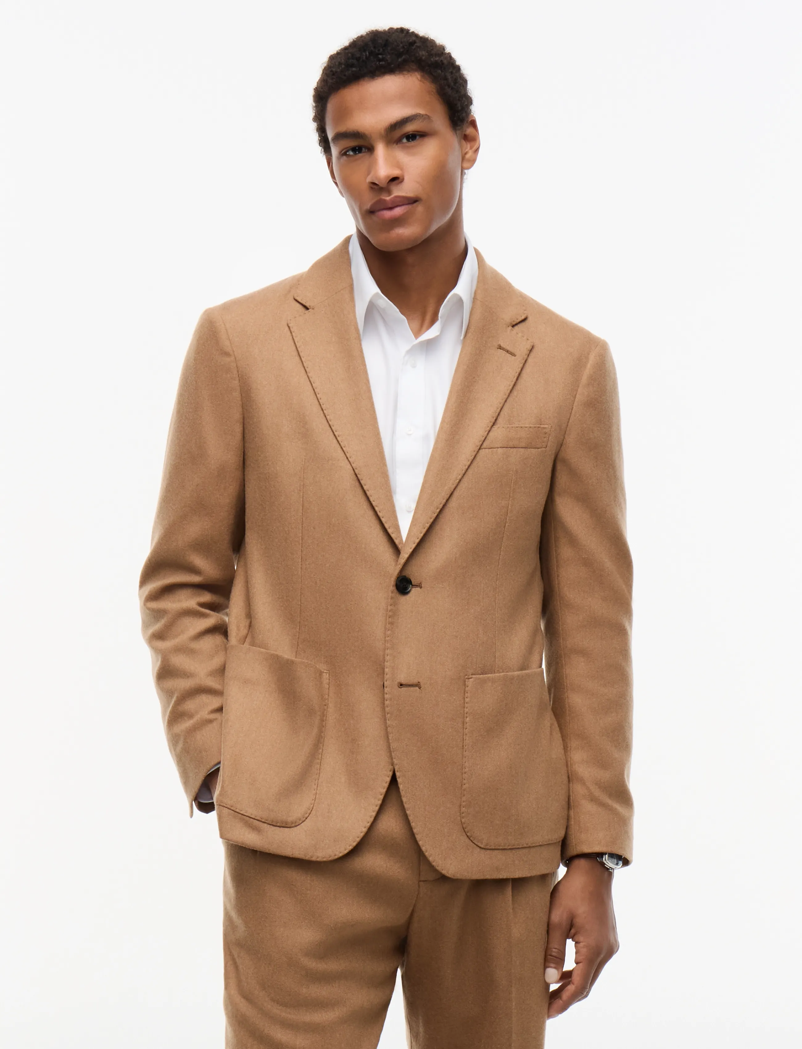 Tommy Hilfiger NY FLANNEL BLAZER - Partywear - TIMELESS TAWNY / brown