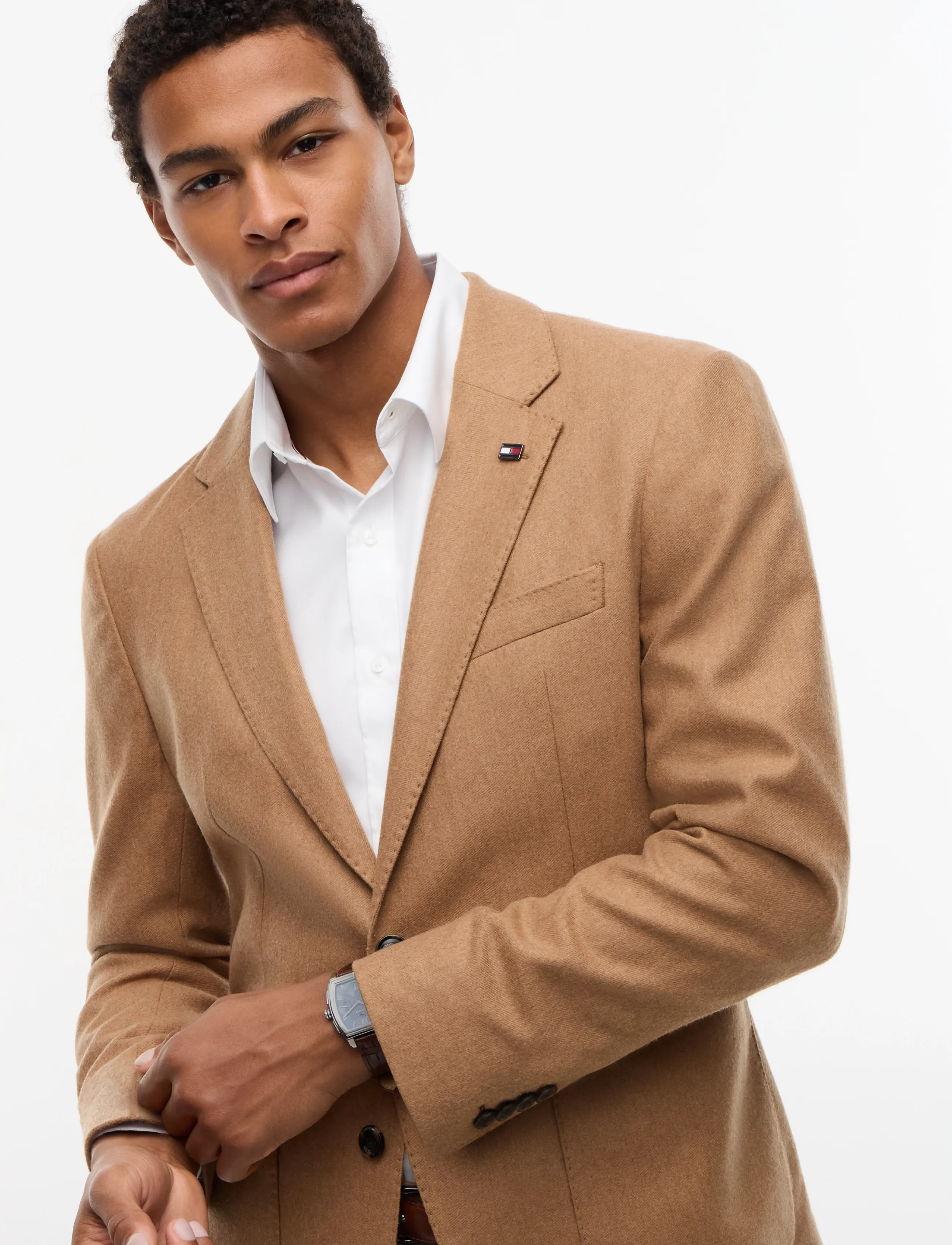 Tommy Hilfiger - NY FLANNEL BLAZER - timeless tawny - 3