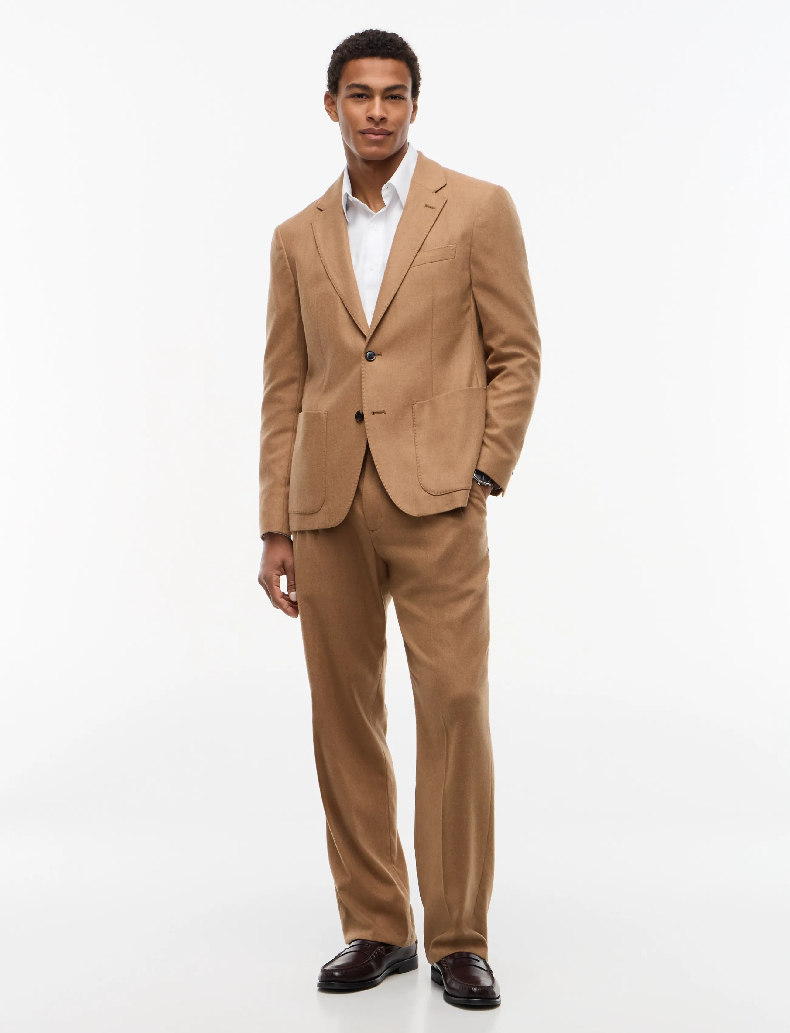 Tommy Hilfiger - NY FLANNEL BLAZER - timeless tawny - 4