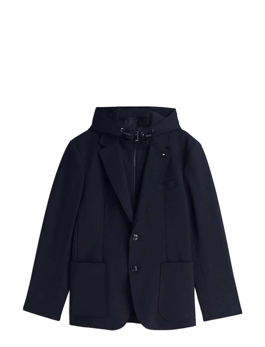 Tommy Hilfiger - NY BIB PUNTO MILANO BLAZER - enkeltradede blazere - navy blue - 1