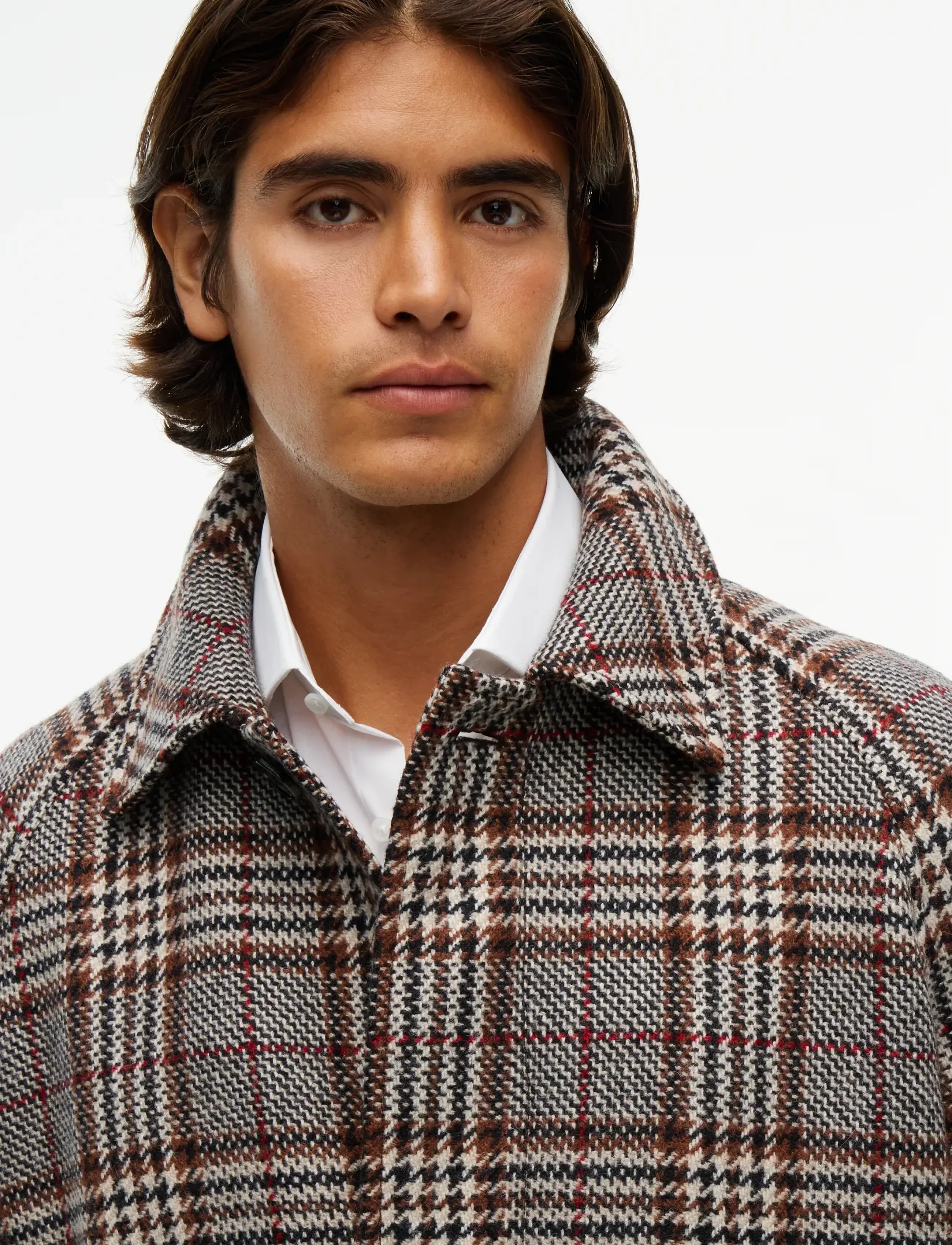 Tommy Hilfiger - WOOL CHECK COAT - villased mantlid - brown glenn check - 2