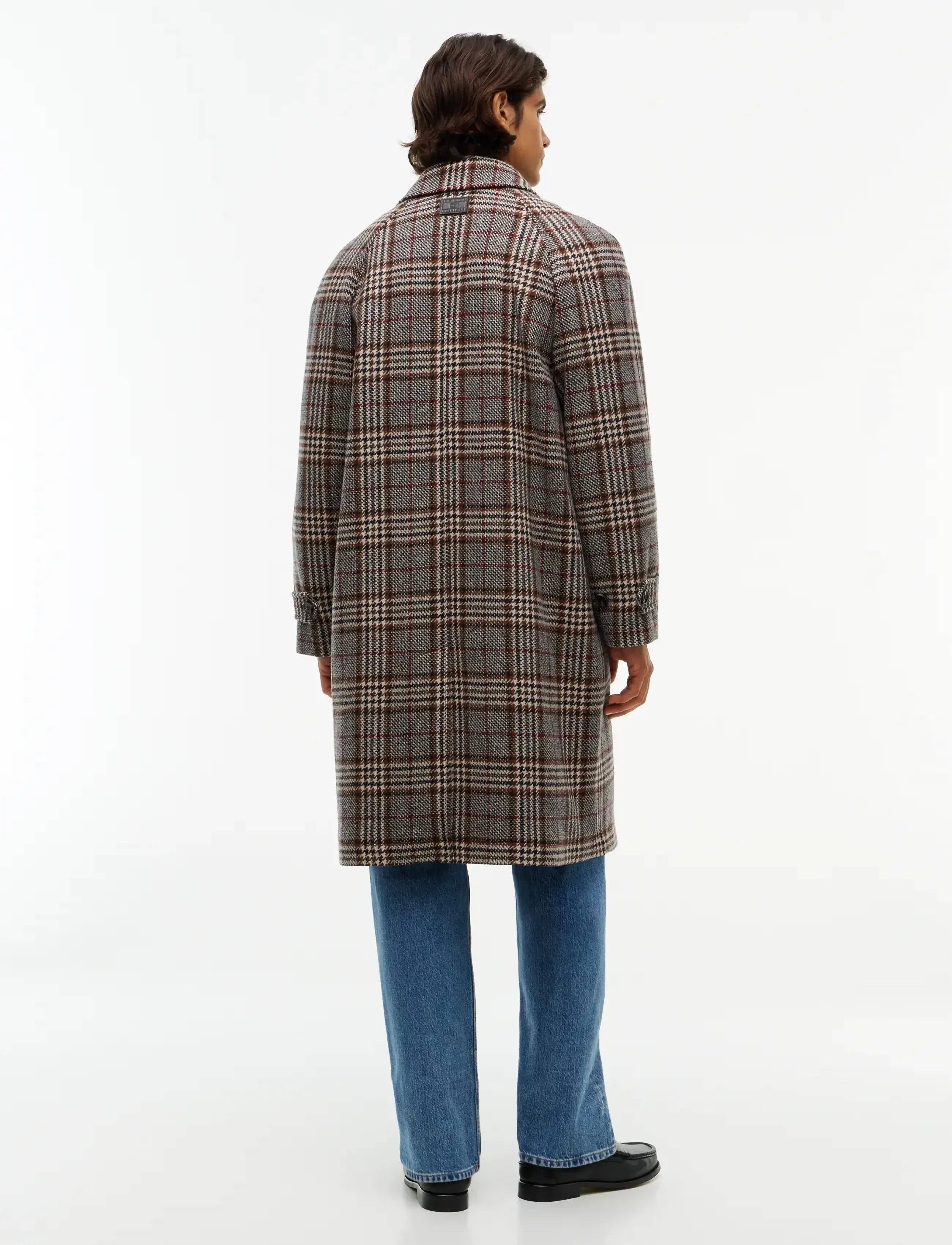 Tommy Hilfiger - WOOL CHECK COAT - villased mantlid - brown glenn check - 5
