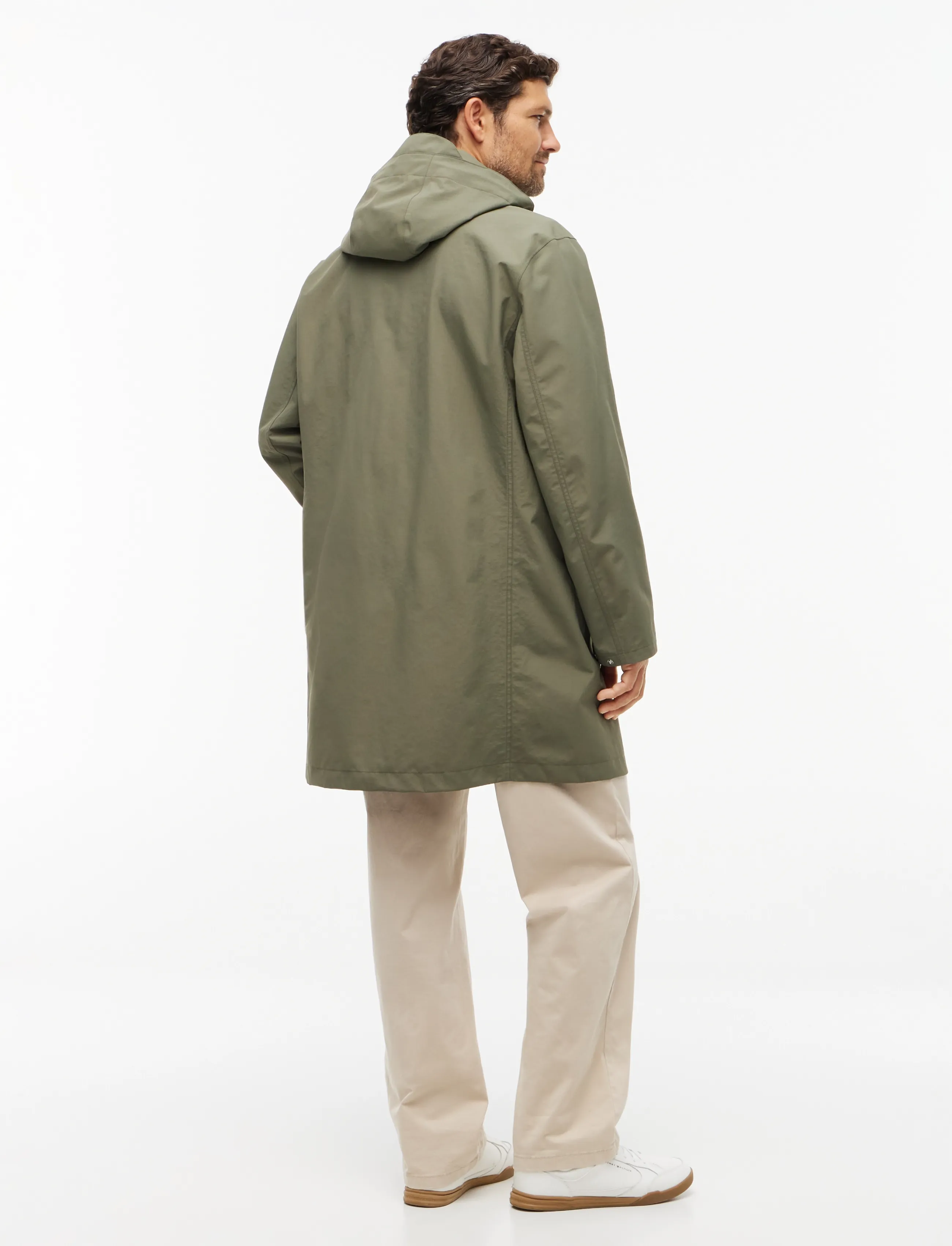 Tommy Hilfiger - 3L HOODED MAC - regnjackor - ghost fern - 5