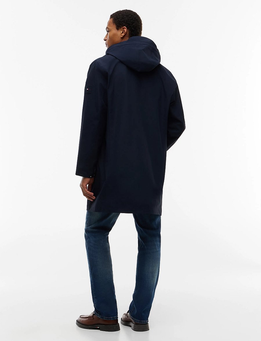 Tommy Hilfiger - 3L HOODED MAC - regenmäntel - navy blue - 5