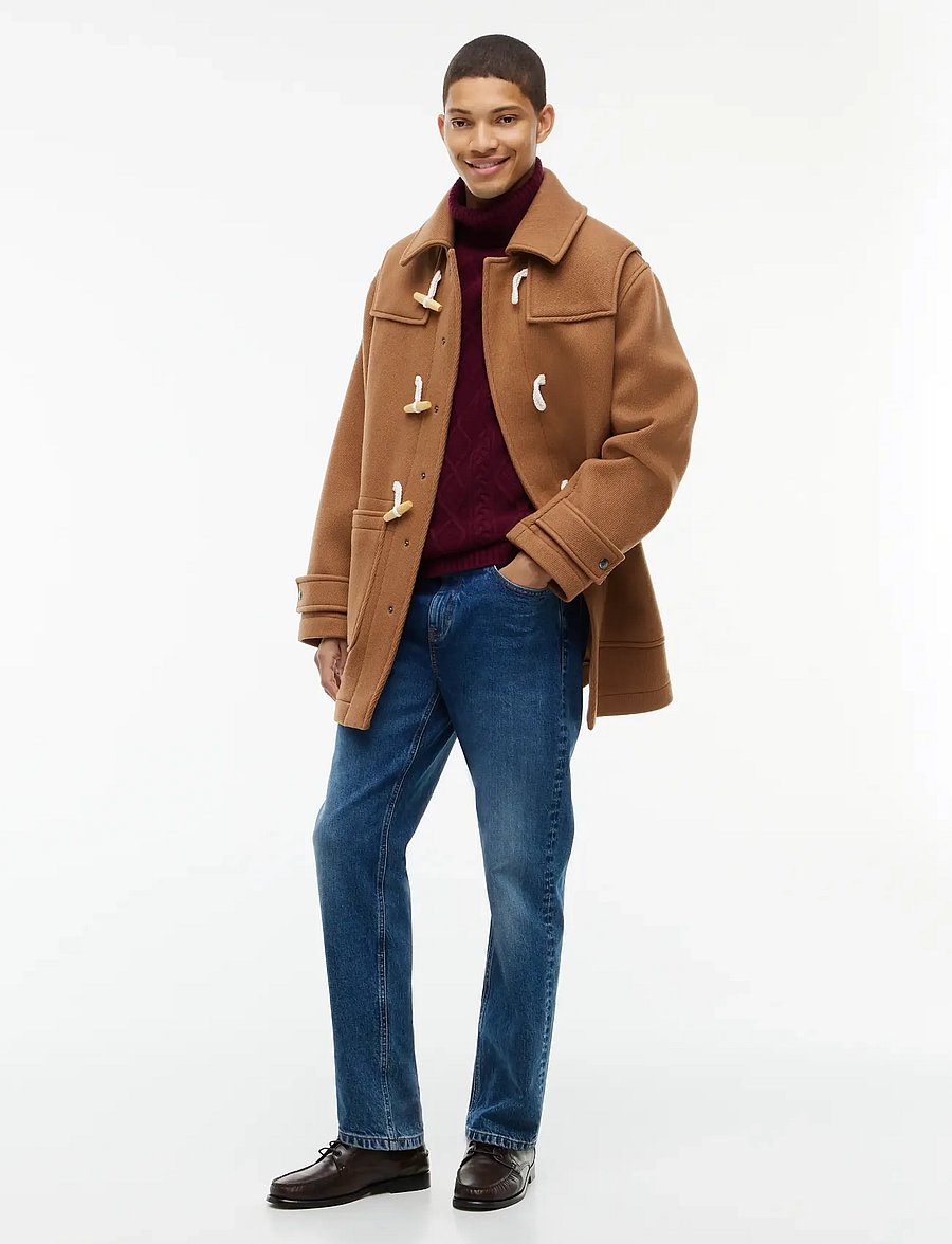 Tommy Hilfiger - WOOL DUFFLE COAT - villased mantlid - timeless tawny - 0