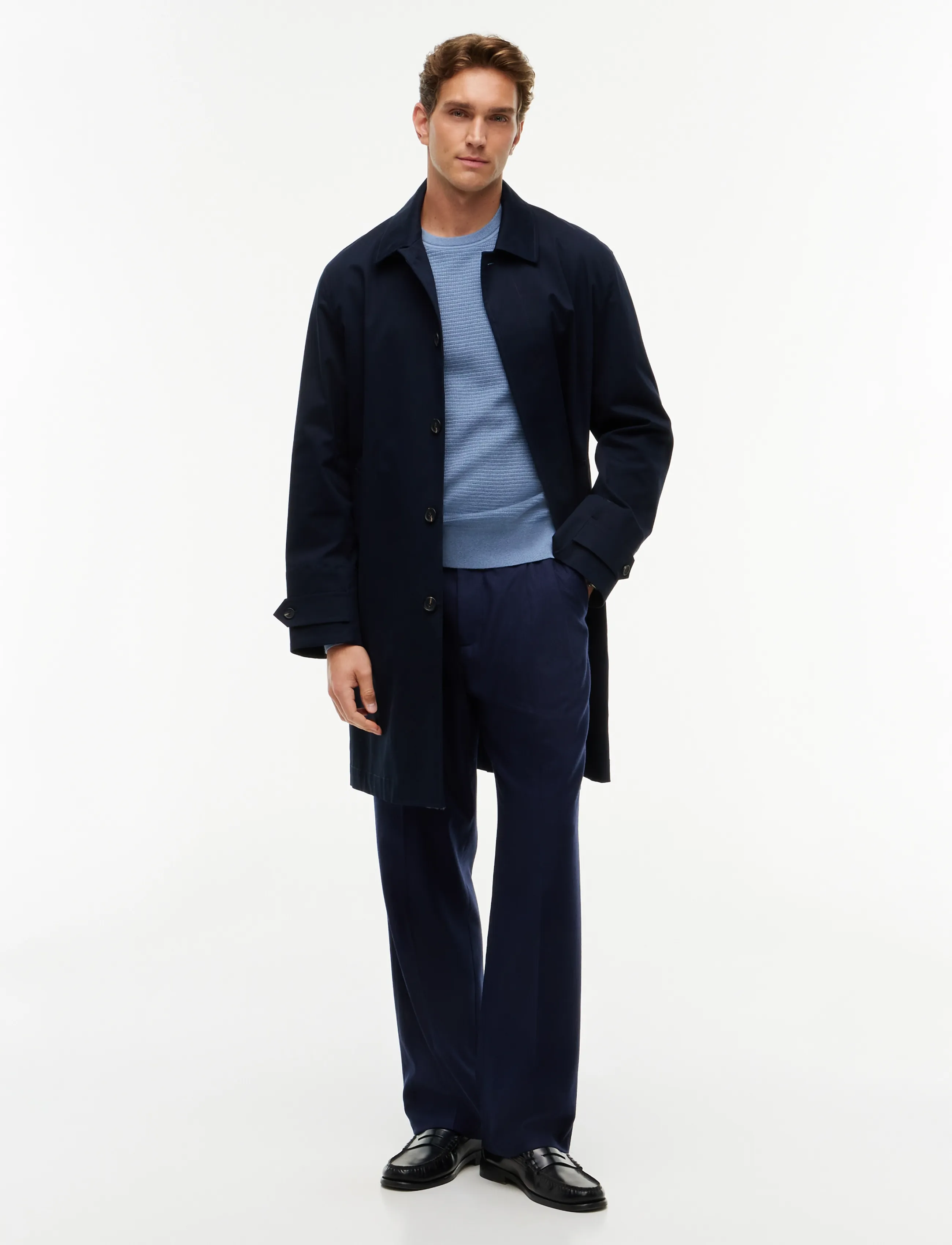 Tommy Hilfiger - PIMA CTN CASH STRUCTURE CREWNECK - rundhals - brisk blue heather - 4