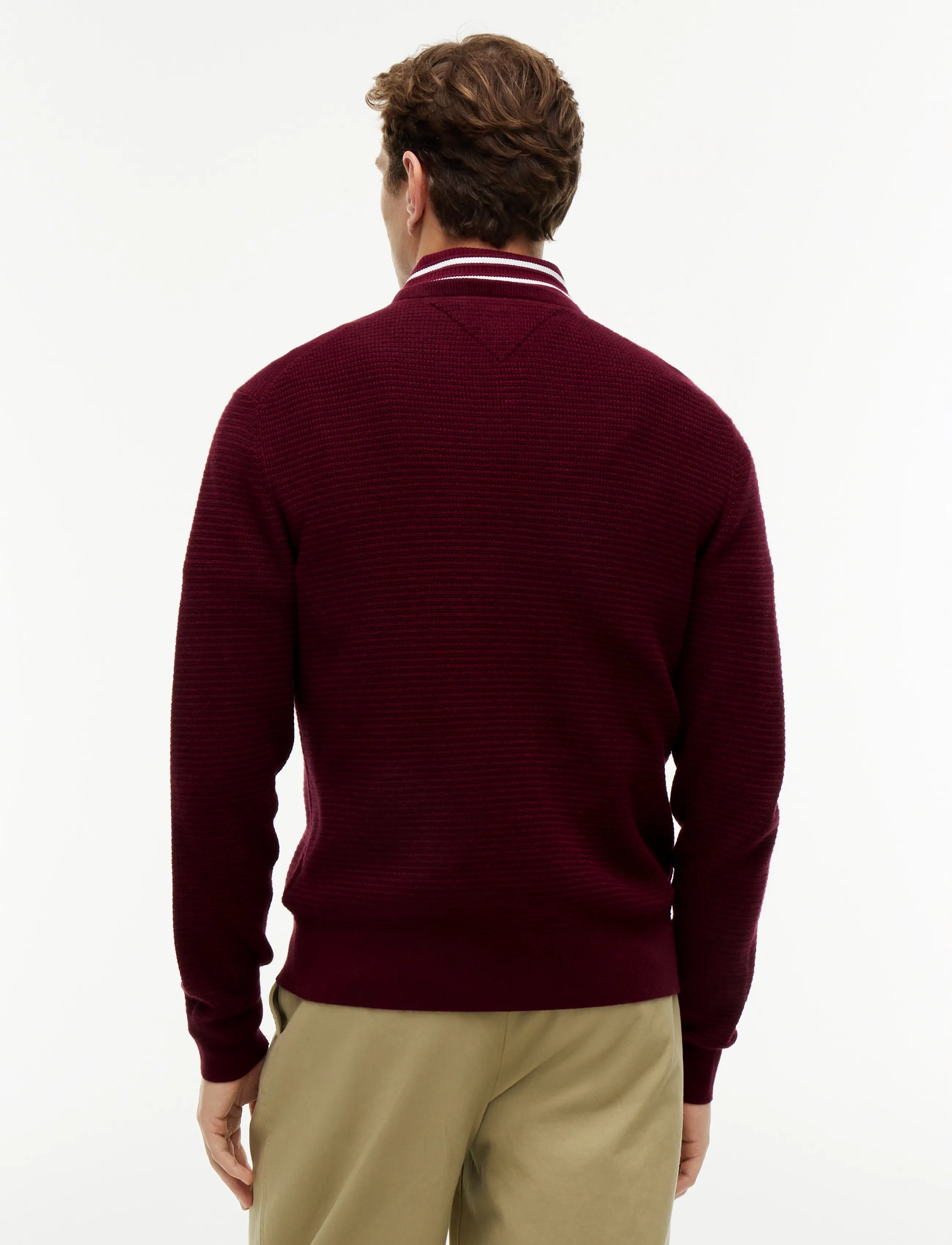 Tommy Hilfiger - PIMA CTN CASH STRUCTURE CREWNECK - rundhals - burgundy heather - 2