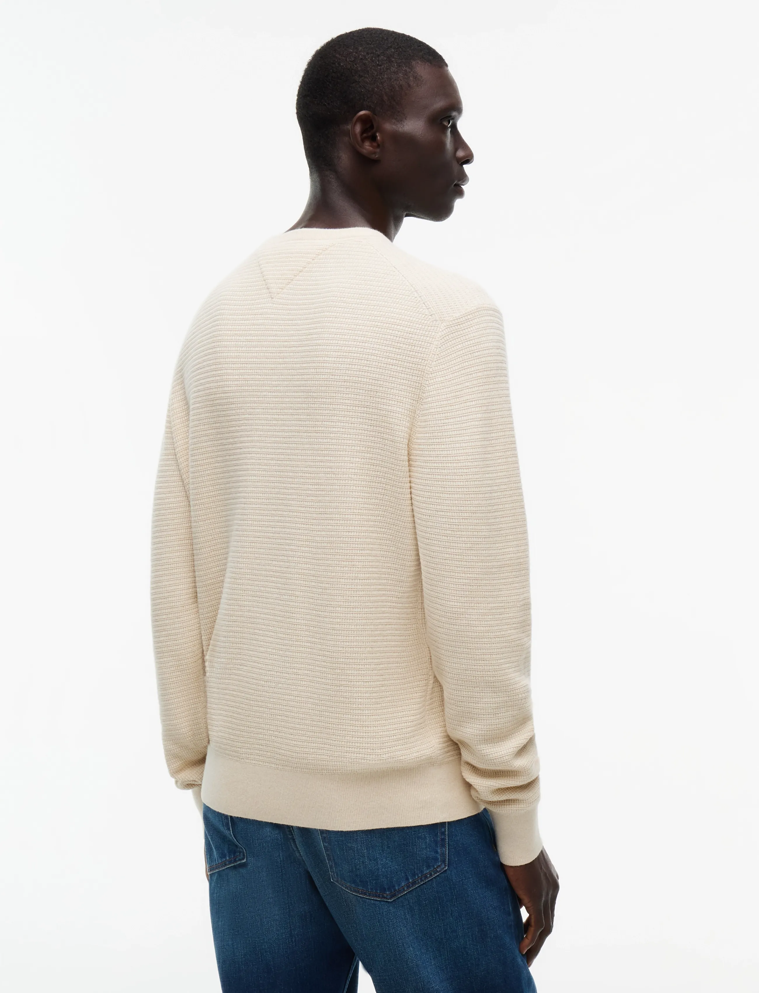 Tommy Hilfiger - PIMA CTN CASH STRUCTURE CREWNECK - rundhals - heathered oatmilk - 2