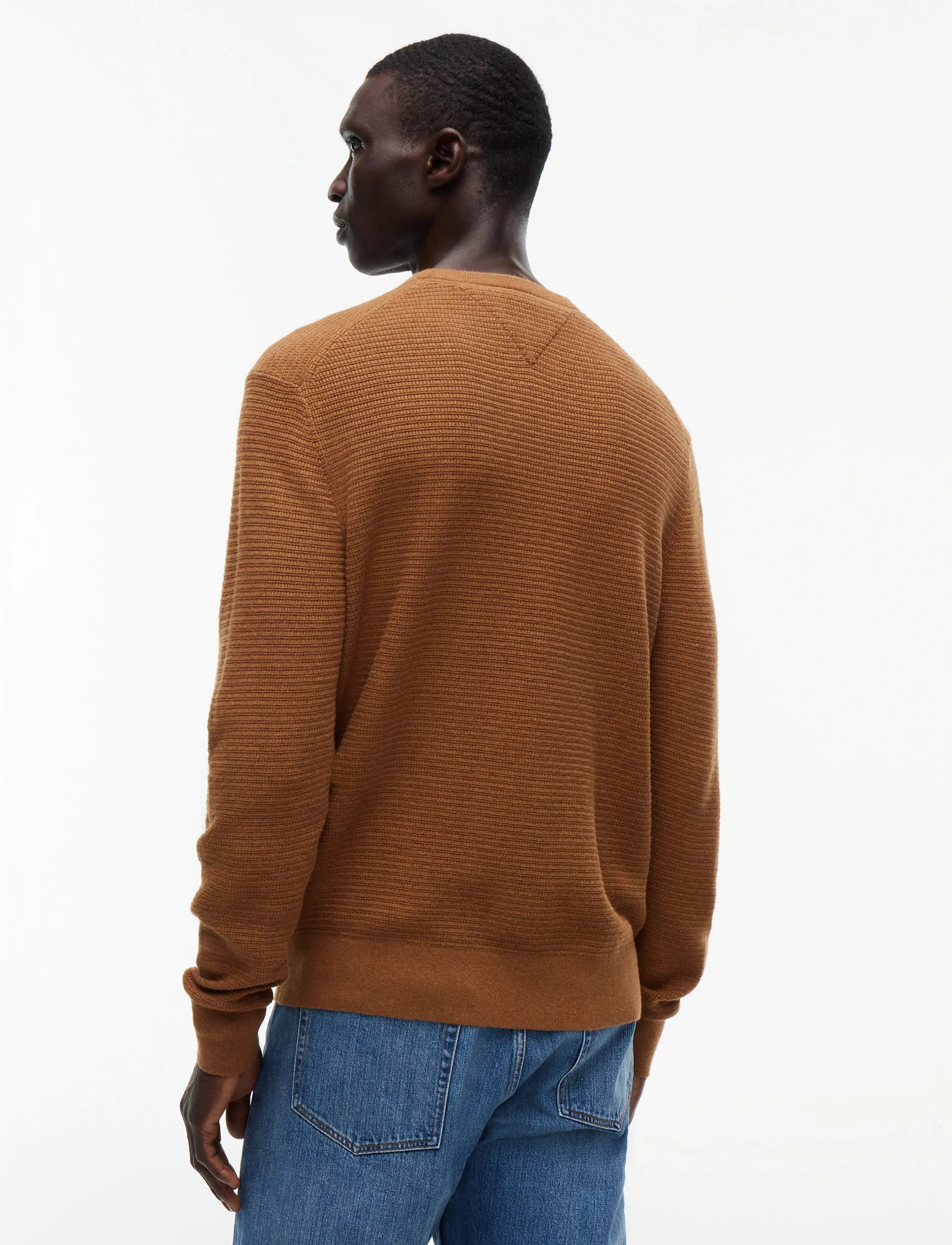 Tommy Hilfiger - PIMA CTN CASH STRUCTURE CREWNECK - rund hals - timeless tawny heather - 2