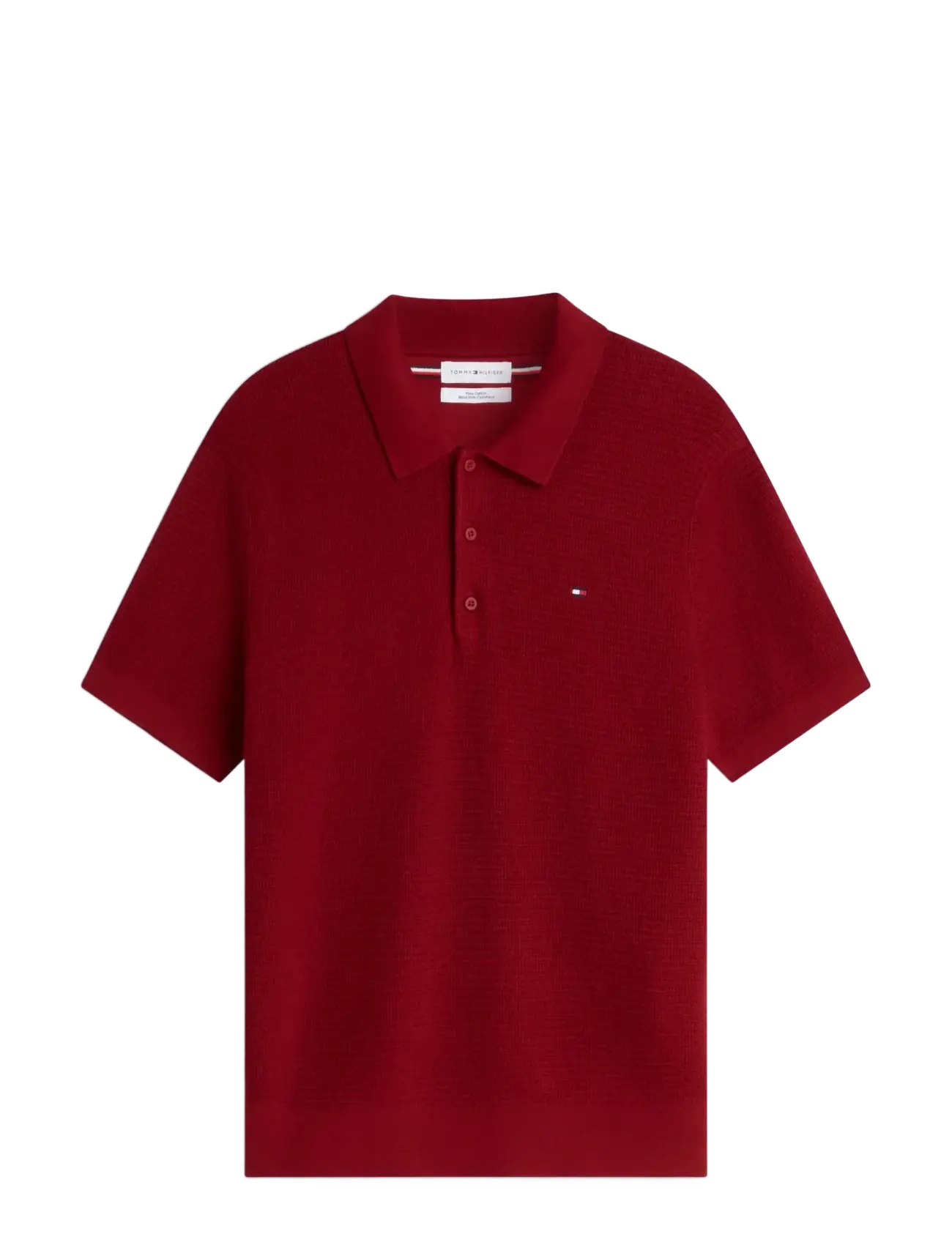 Tommy Hilfiger - PIMA CTN CASH STRUCTURE SS POLO - stickade pikéer - regatta red - 1
