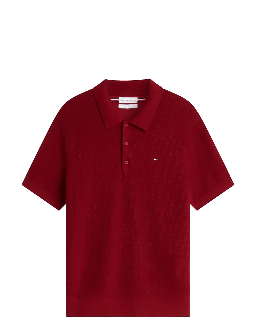 Tommy Hilfiger - PIMA CTN CASH STRUCTURE SS POLO - stickade pikéer - regatta red - 1