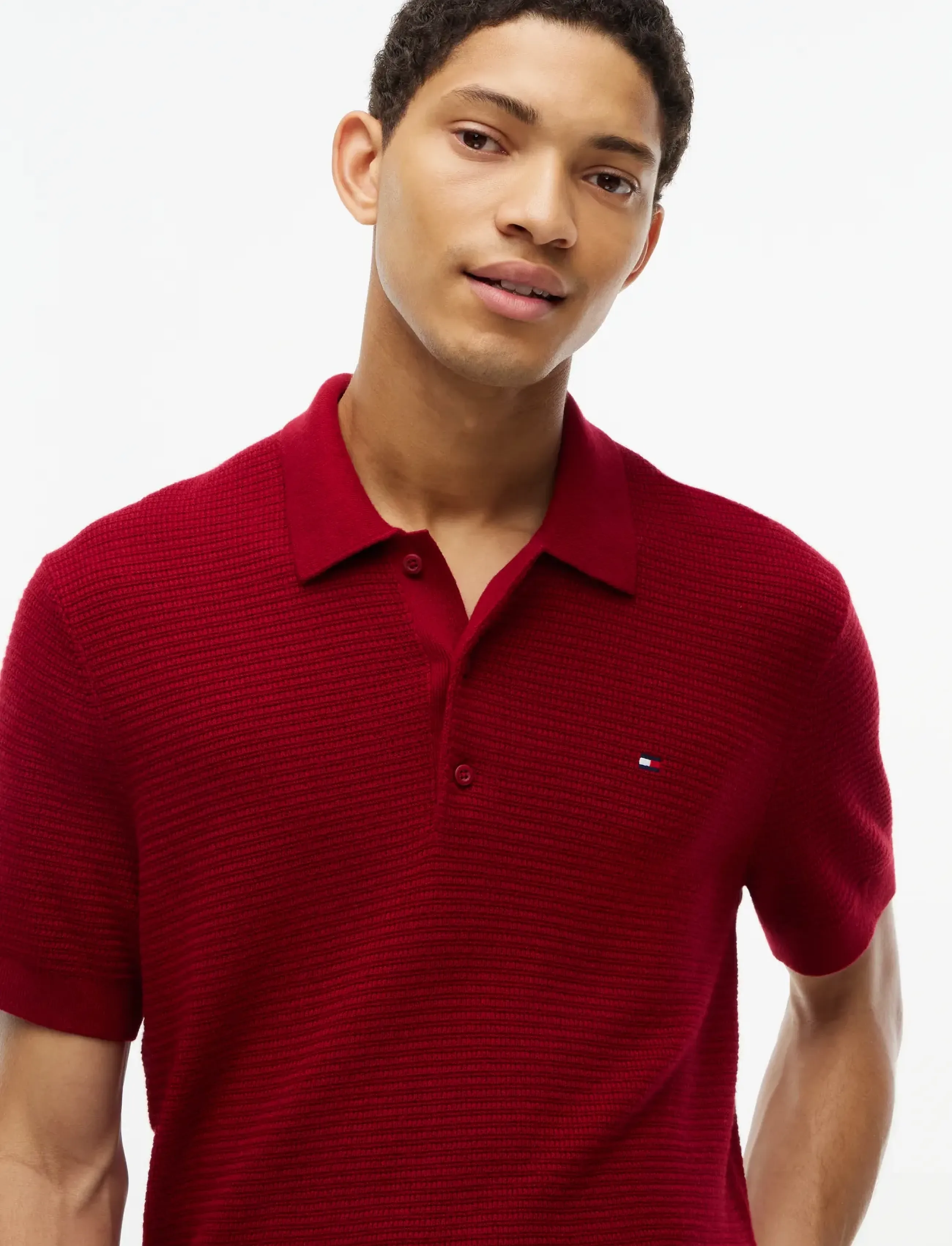 Tommy Hilfiger - PIMA CTN CASH STRUCTURE SS POLO - stickade pikéer - regatta red - 3