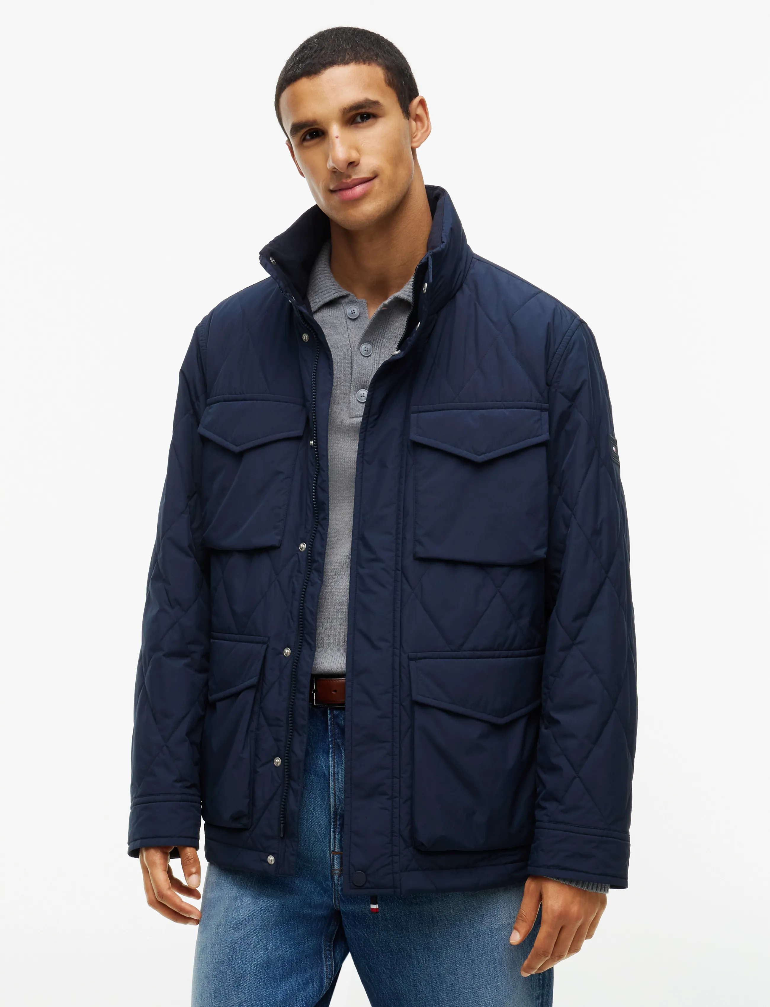 Tommy Hilfiger PACKABLE QUILTED FIELD JKT - Jakid ja mantlid - NAVY BLUE / navy