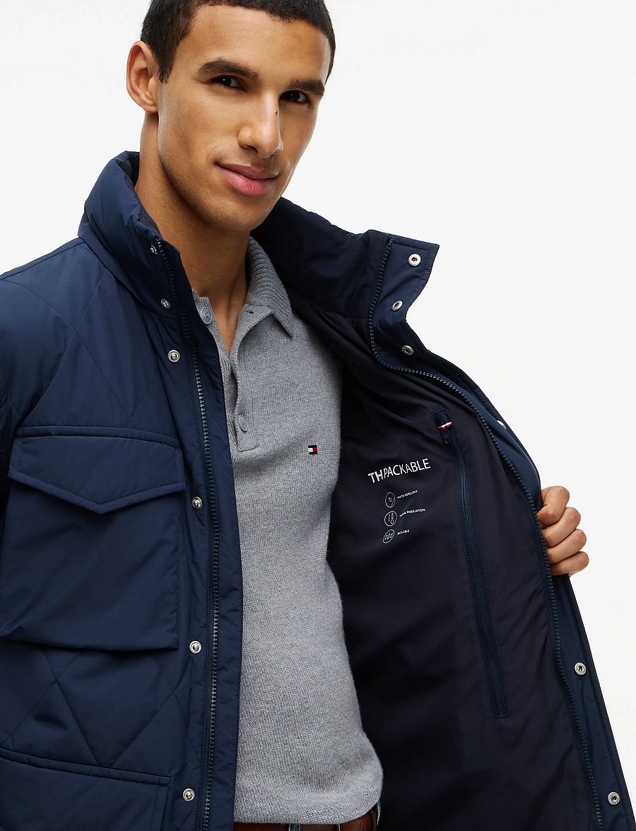 Tommy Hilfiger - PACKABLE QUILTED FIELD JKT - tepitud jakid - navy blue - 3