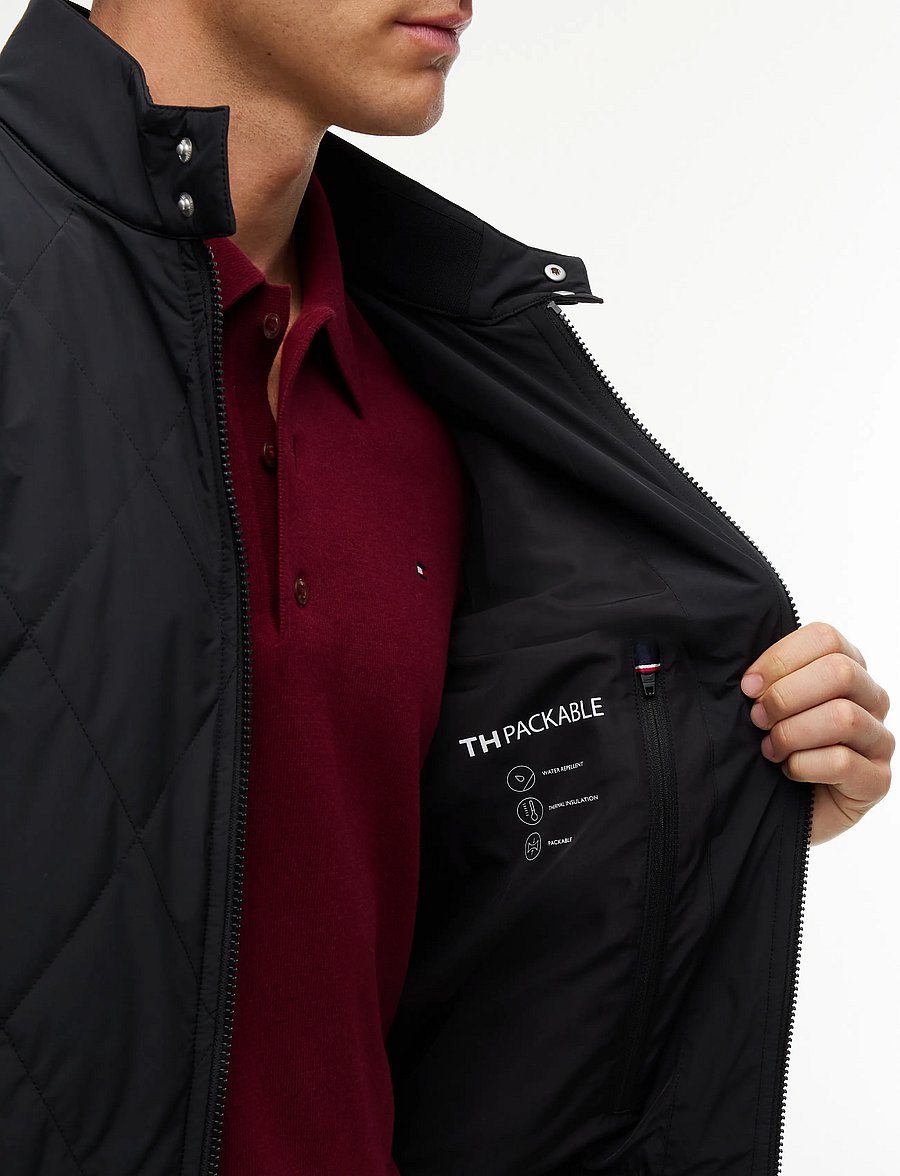 Tommy Hilfiger - PACKABLE QUILTED HARRINGTON - quiltade jackor - black - 5