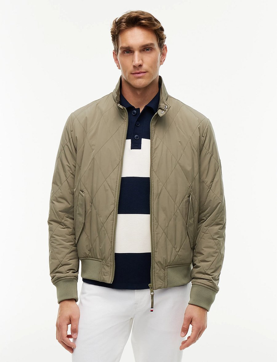 Tommy Hilfiger - PACKABLE QUILTED HARRINGTON - gesteppt - ghost fern - 0