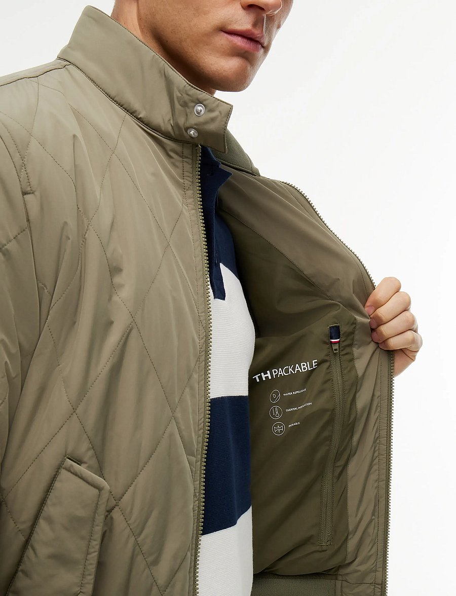 Tommy Hilfiger - PACKABLE QUILTED HARRINGTON - gesteppt - ghost fern - 5