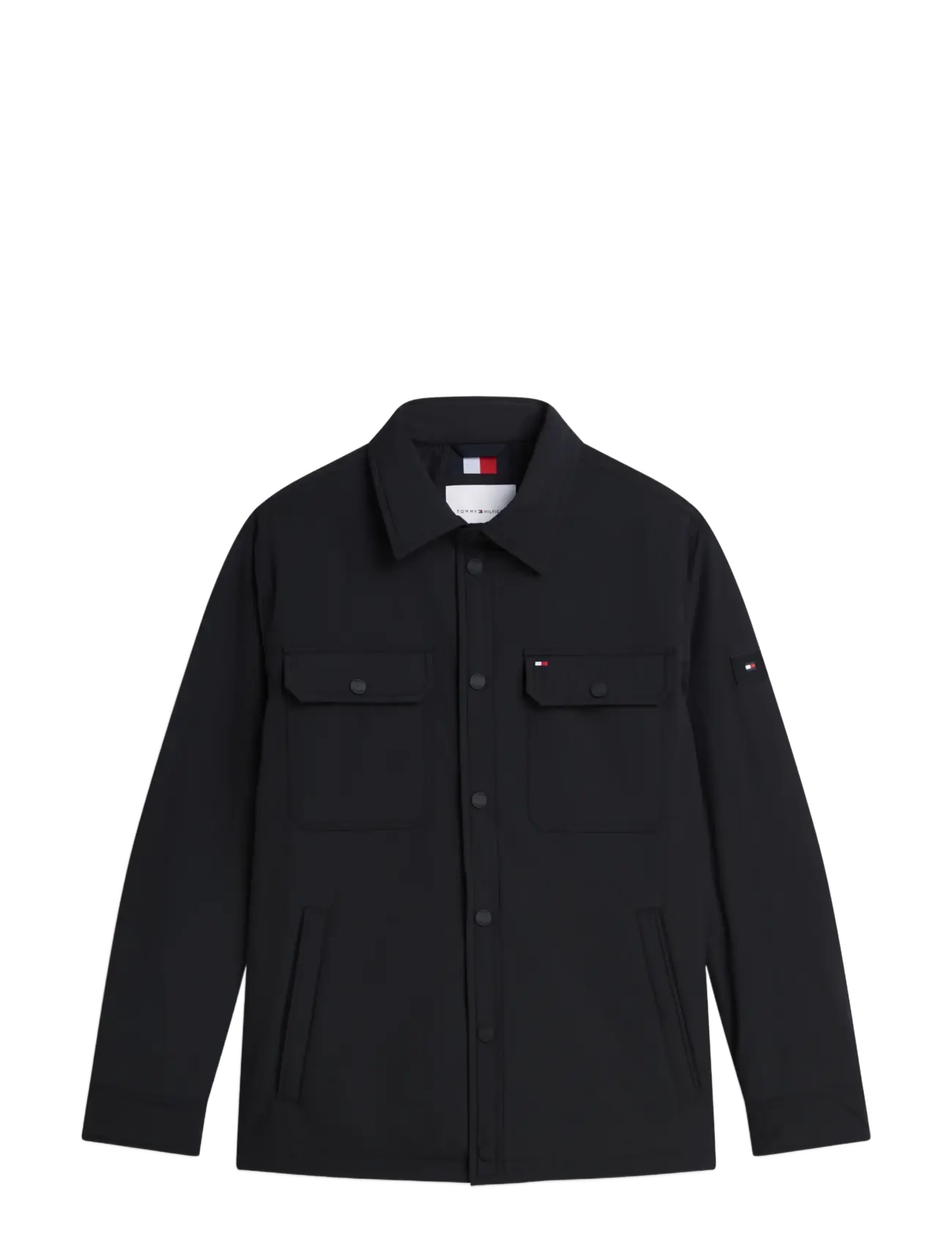 Tommy Hilfiger - PACKABLE LW SHIRT JACKET - black - 1