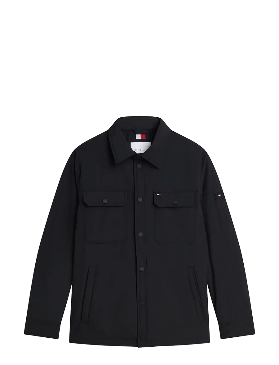 Tommy Hilfiger - PACKABLE LW SHIRT JACKET - frühlingsjacken - black - 1