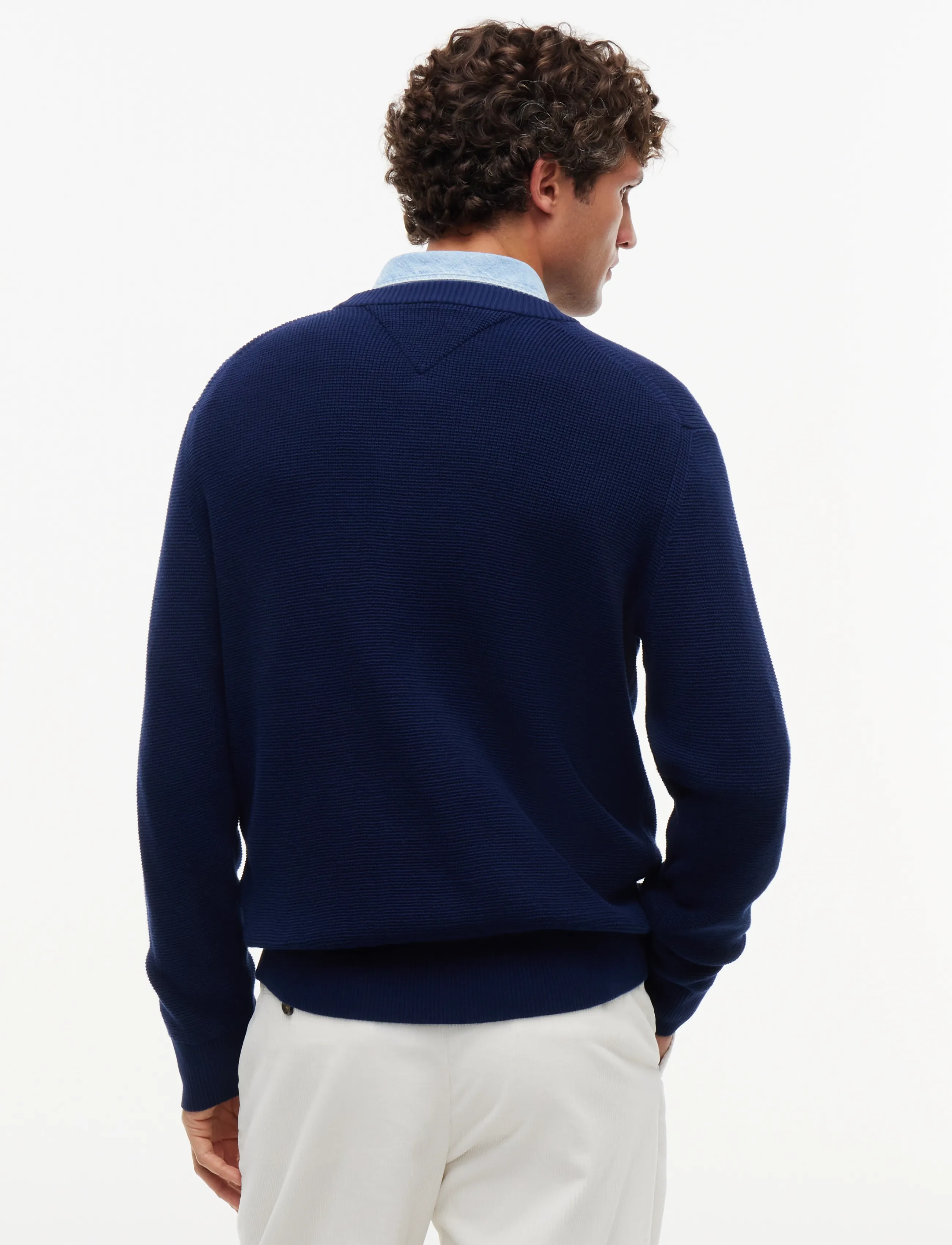 Tommy Hilfiger - WAFFLE COTTON GRAPHIC CREW NECK - carbon navy - 2
