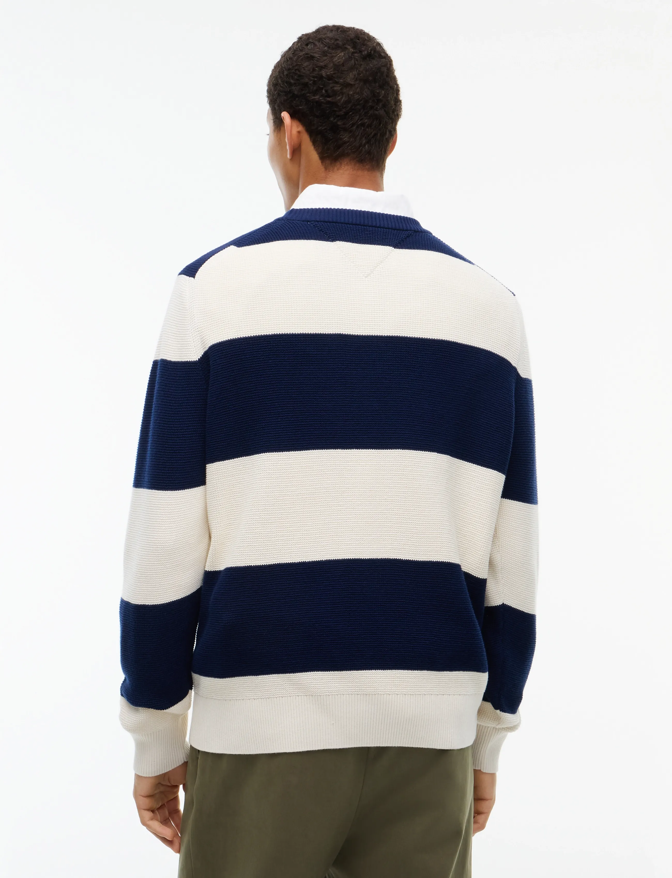 Tommy Hilfiger - WAFFLE COTTON GRAPHIC CREW NECK - carbon navy ivory petal - 2