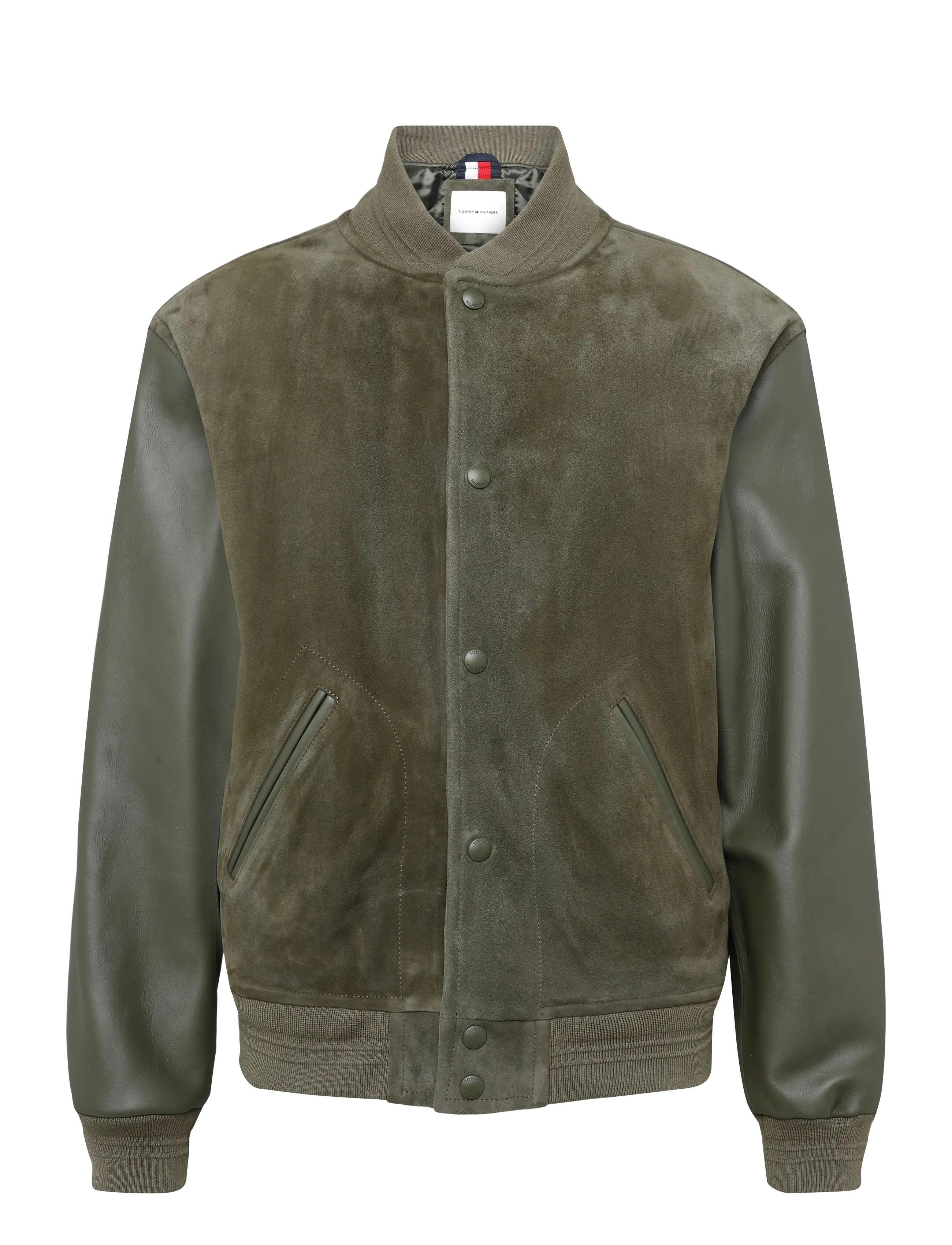 Tommy Hilfiger - SUEDE VARSITY - kolledžijakid - platinum olive - 1