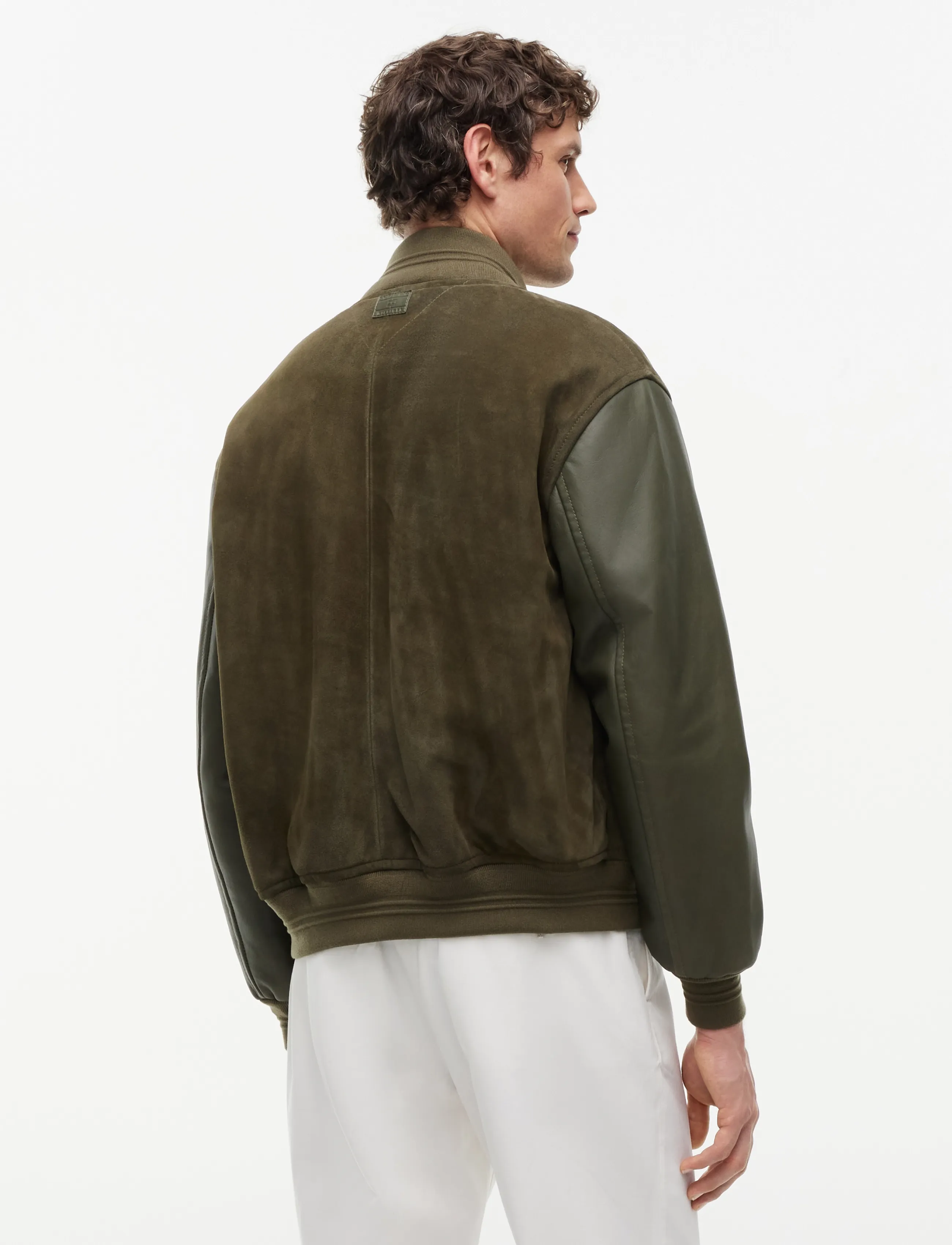 Tommy Hilfiger - SUEDE VARSITY - kolledžijakid - platinum olive - 3