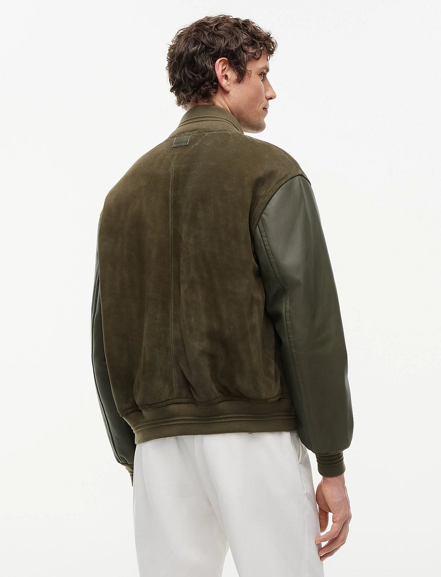 Tommy Hilfiger - SUEDE VARSITY - kolledžijakid - platinum olive - 3
