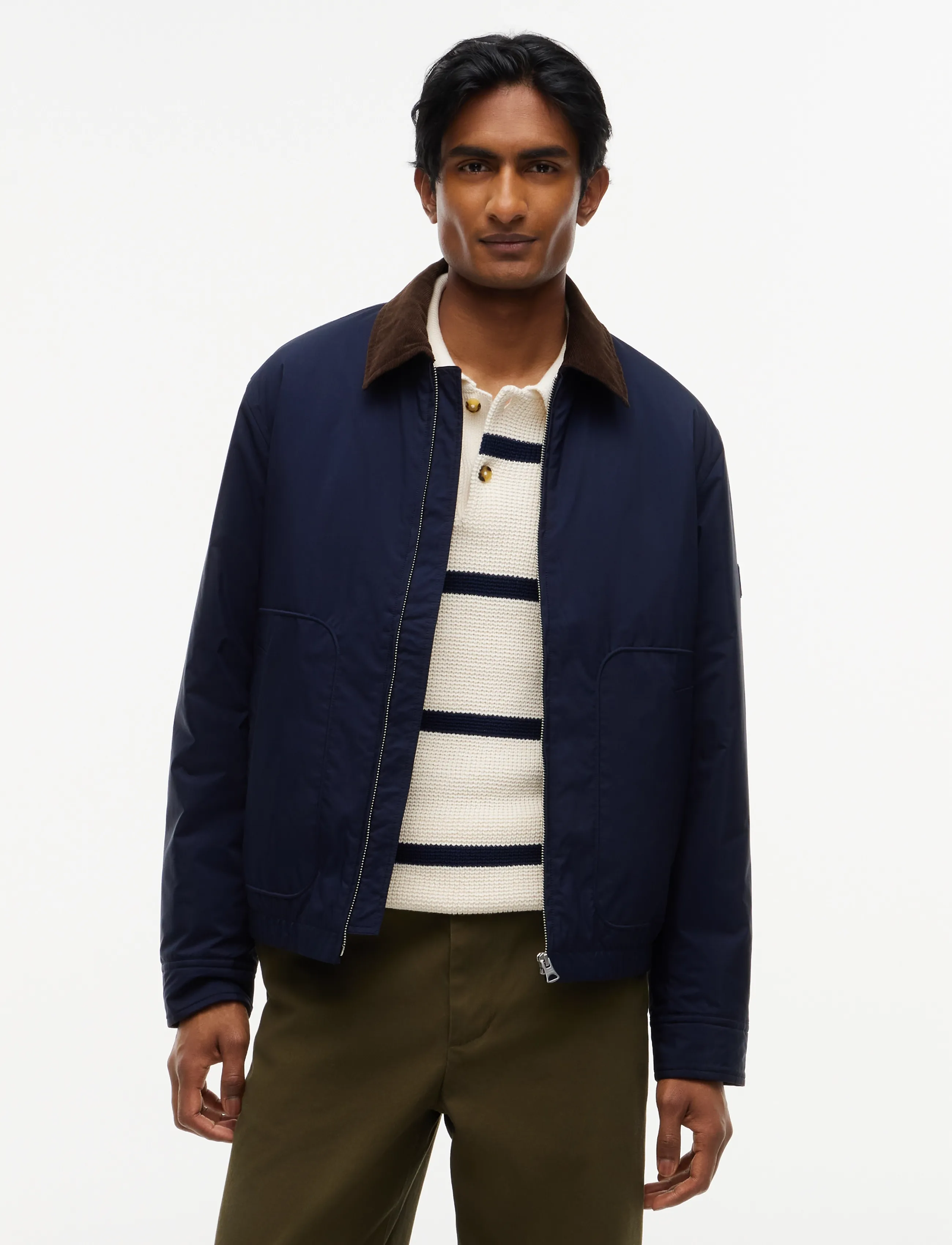 Tommy Hilfiger Surplus Padded Ivy, Mænd, Harrington Jakke, Navy, Str: S