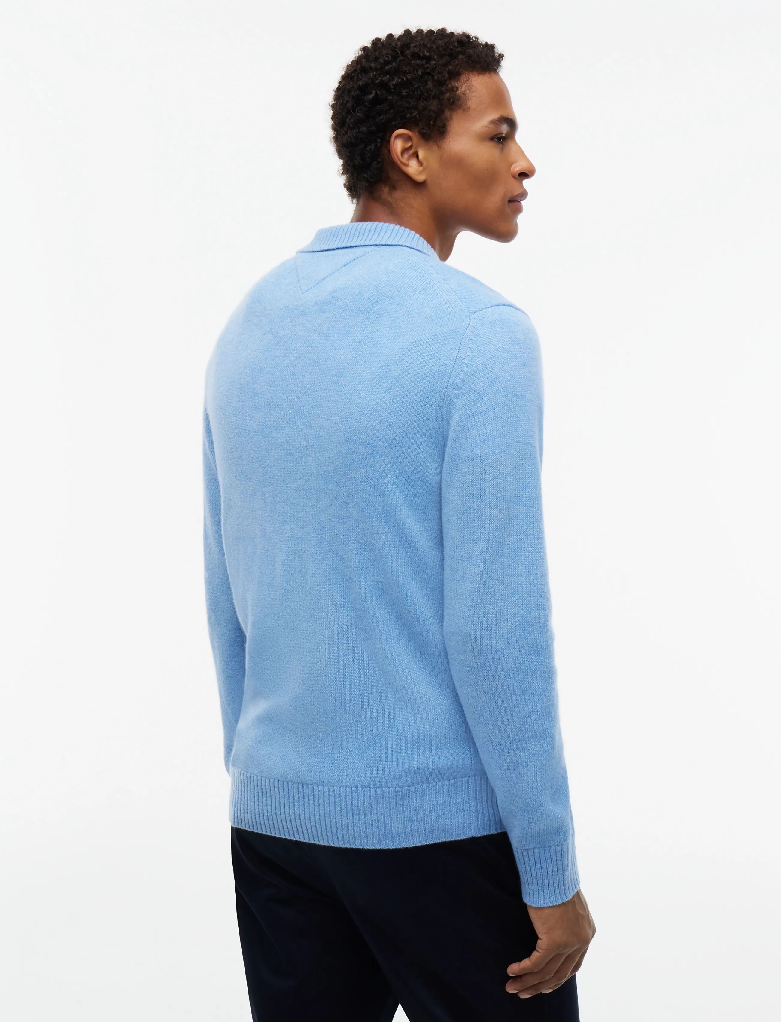 Tommy Hilfiger - LAMBSWOOL LS POLO - sky blue heather - 2