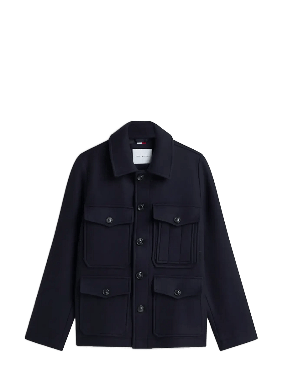 Tommy Hilfiger - WOOL 4 POCKET JACKET - wolljacken - navy blue - 1