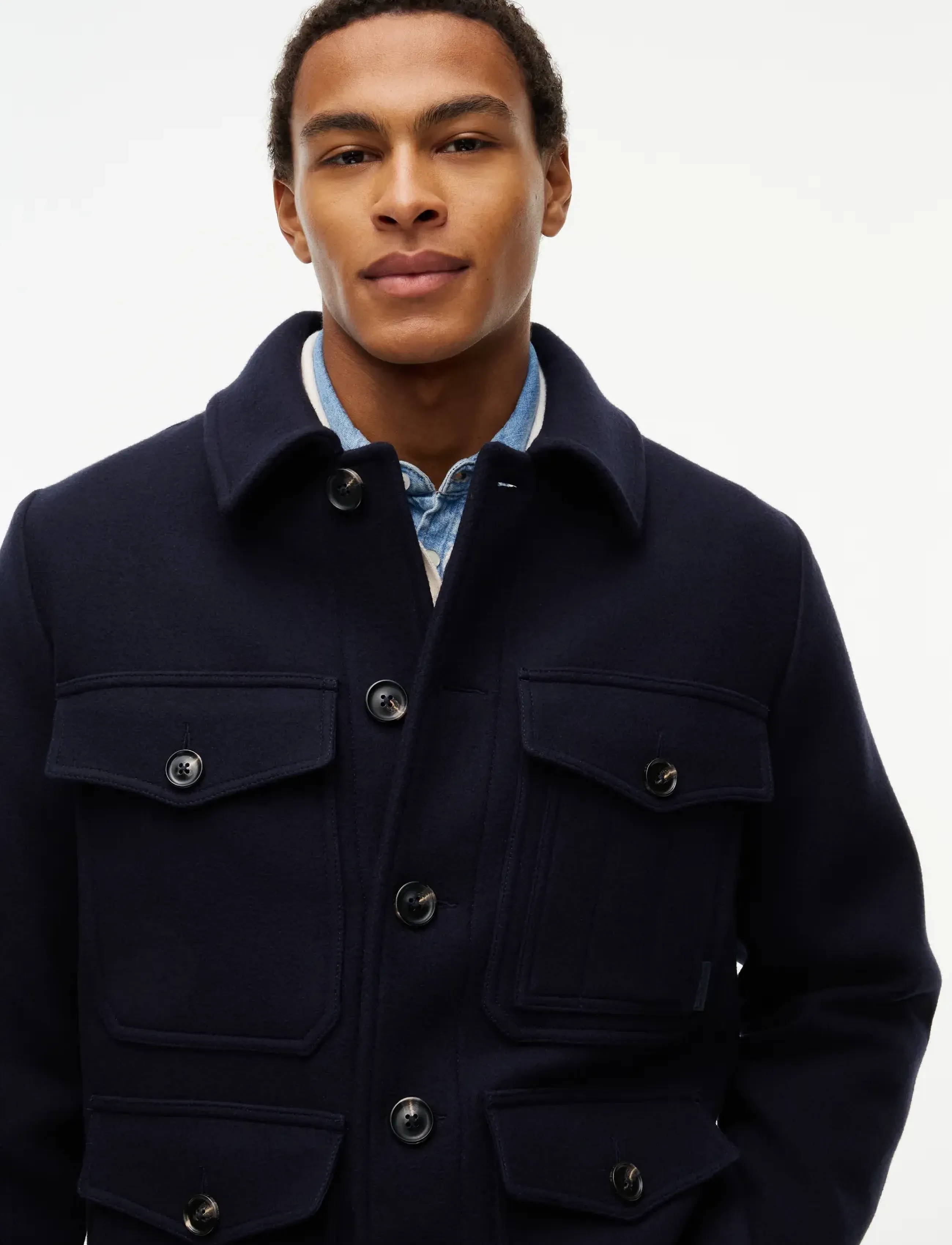 Tommy Hilfiger - WOOL 4 POCKET JACKET - wolljacken - navy blue - 3