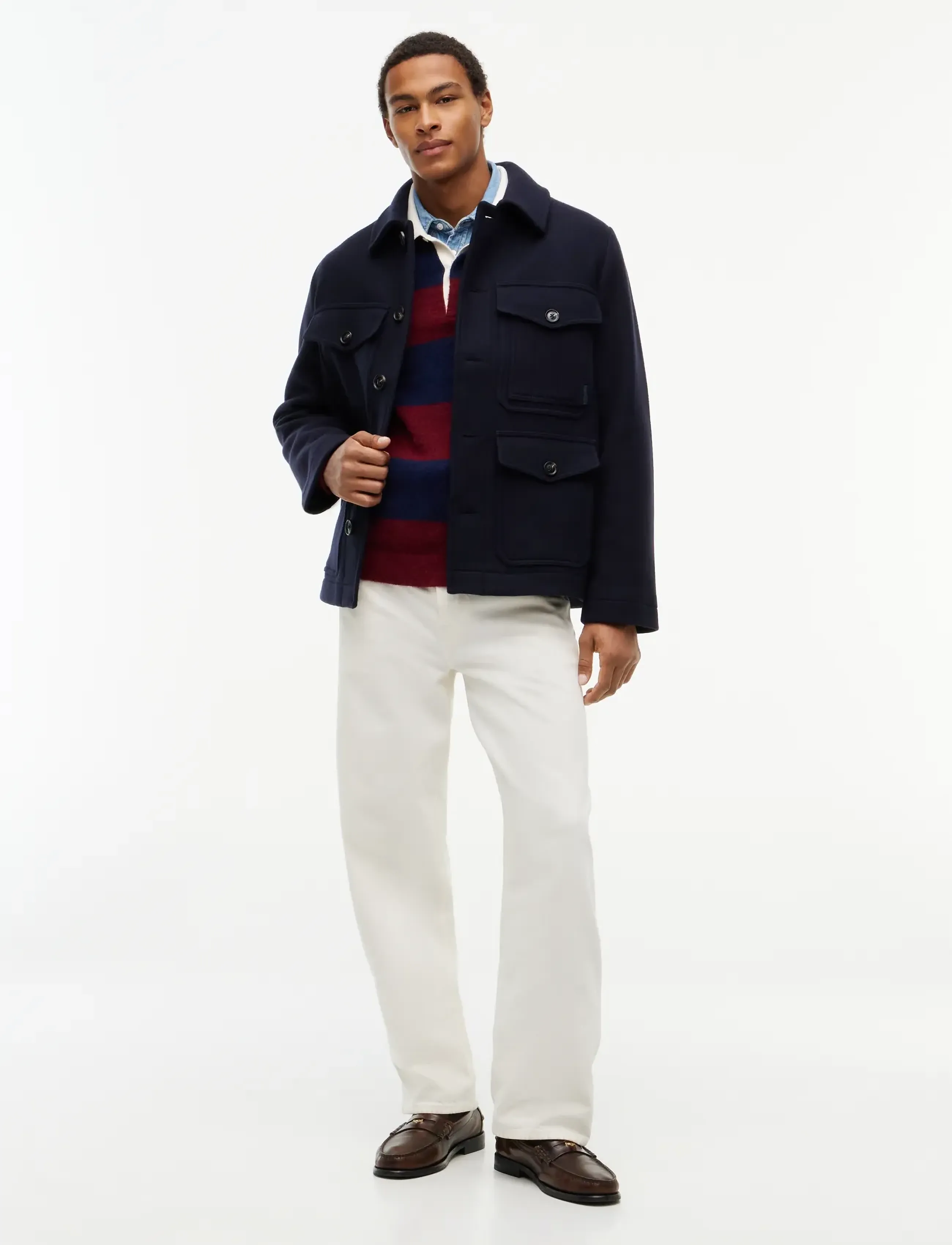 Tommy Hilfiger - WOOL 4 POCKET JACKET - wolljacken - navy blue - 4