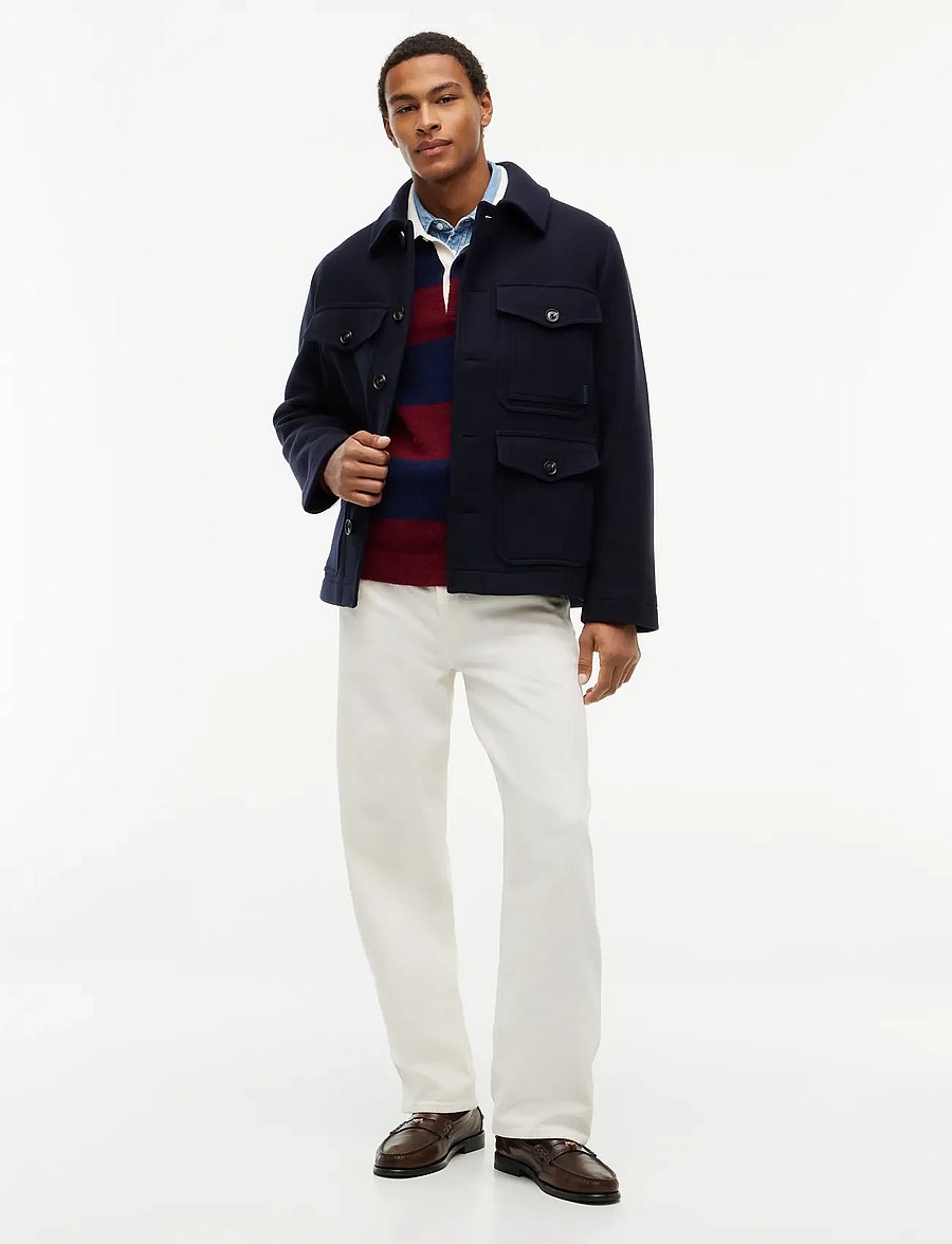 Tommy Hilfiger - WOOL 4 POCKET JACKET - wolljacken - navy blue - 4