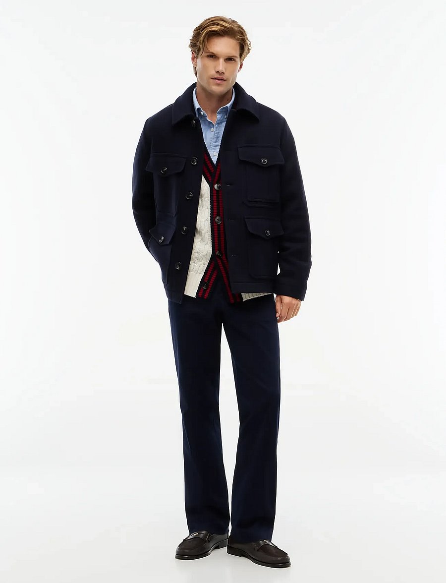 Tommy Hilfiger - WOOL 4 POCKET JACKET - wool jackets - navy blue - 4