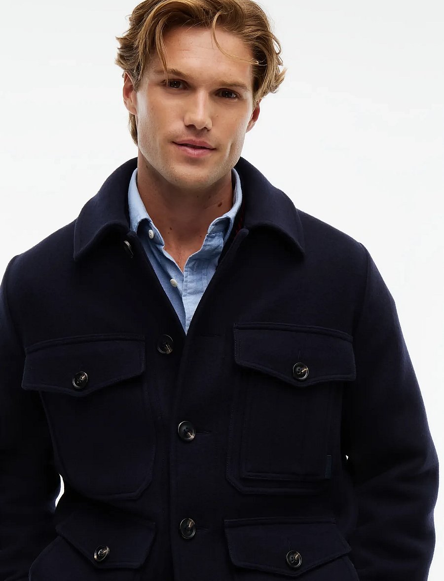 Tommy Hilfiger - WOOL 4 POCKET JACKET - wool jackets - navy blue - 5