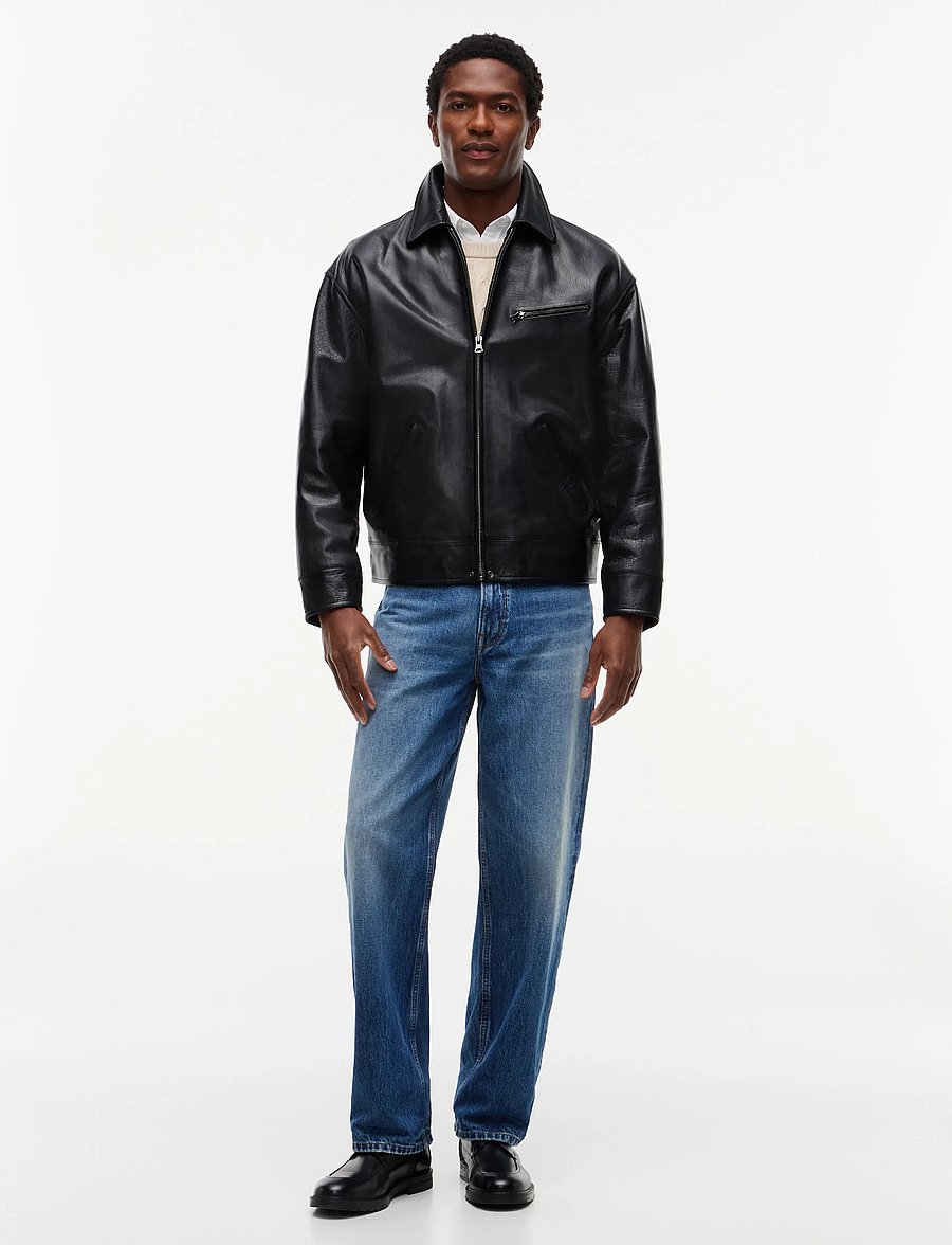 Tommy Hilfiger - LEATHER JACKET - herbstjacken - black - 4