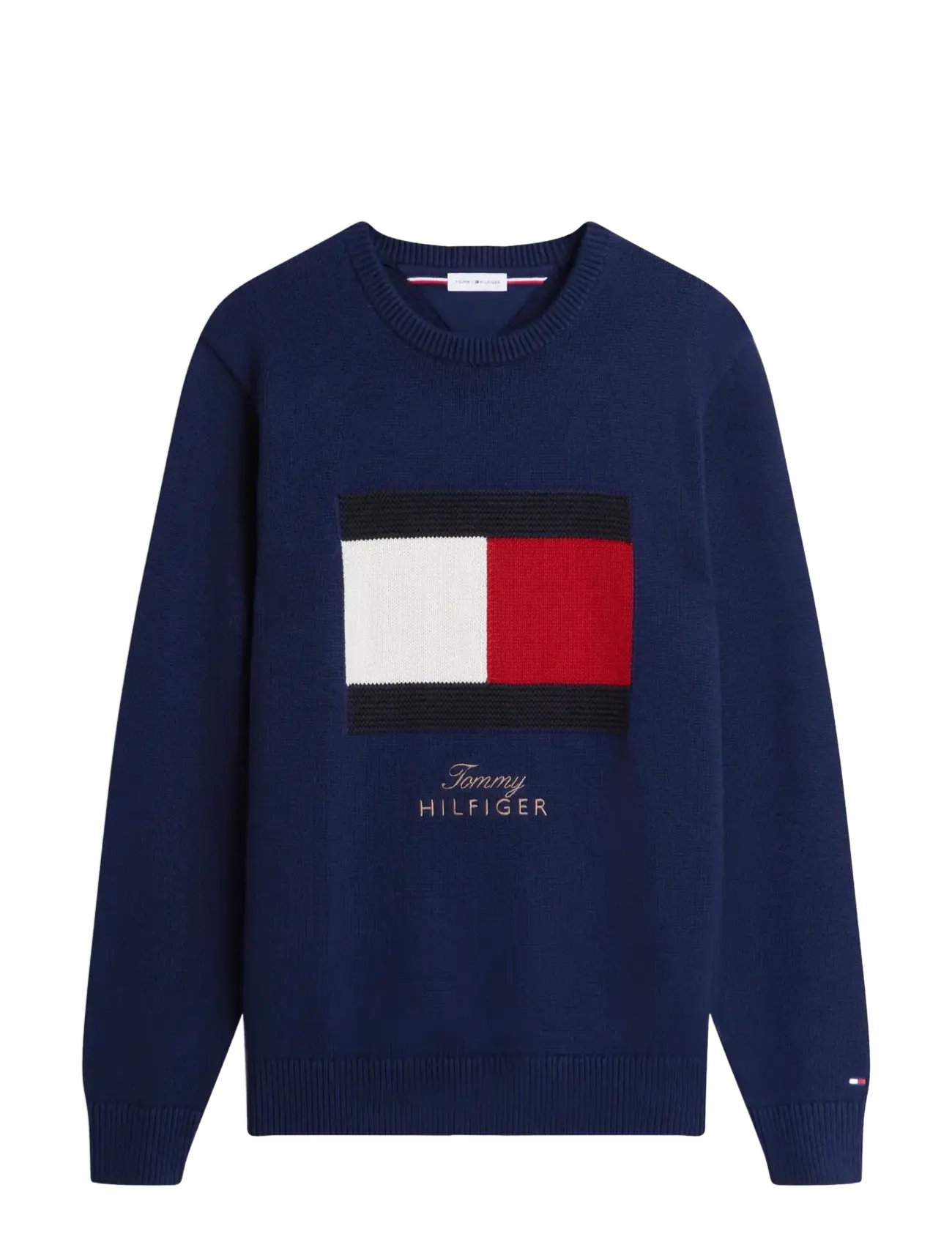 Tommy Hilfiger GIFTING FLAG CREW NECK SWEATER - Ümara kaelusega - CARBON NAVY / navy