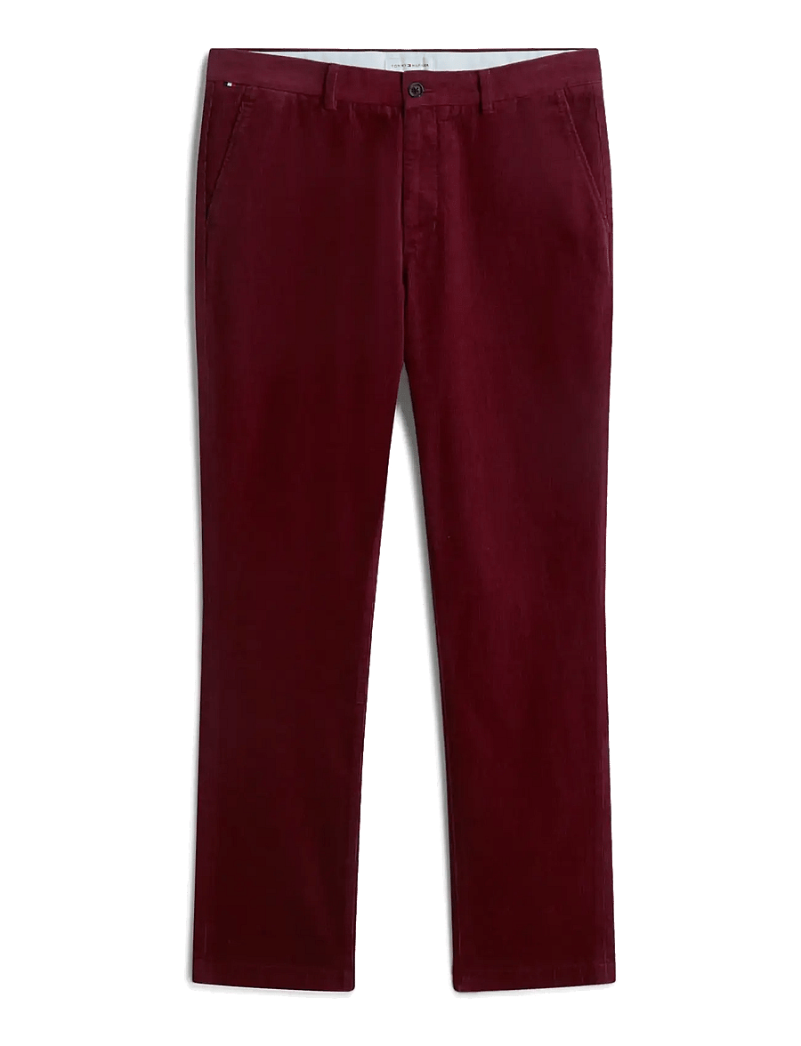 Tommy Hilfiger - DENTON FINE CORDUROY - casual trousers - burgundy - 1