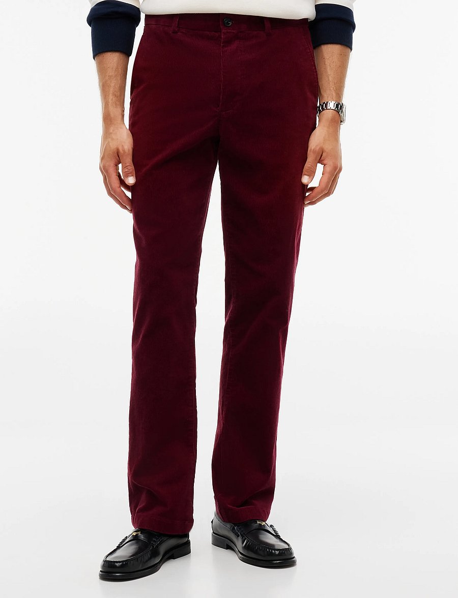 Tommy Hilfiger - DENTON FINE CORDUROY - casual trousers - burgundy - 0