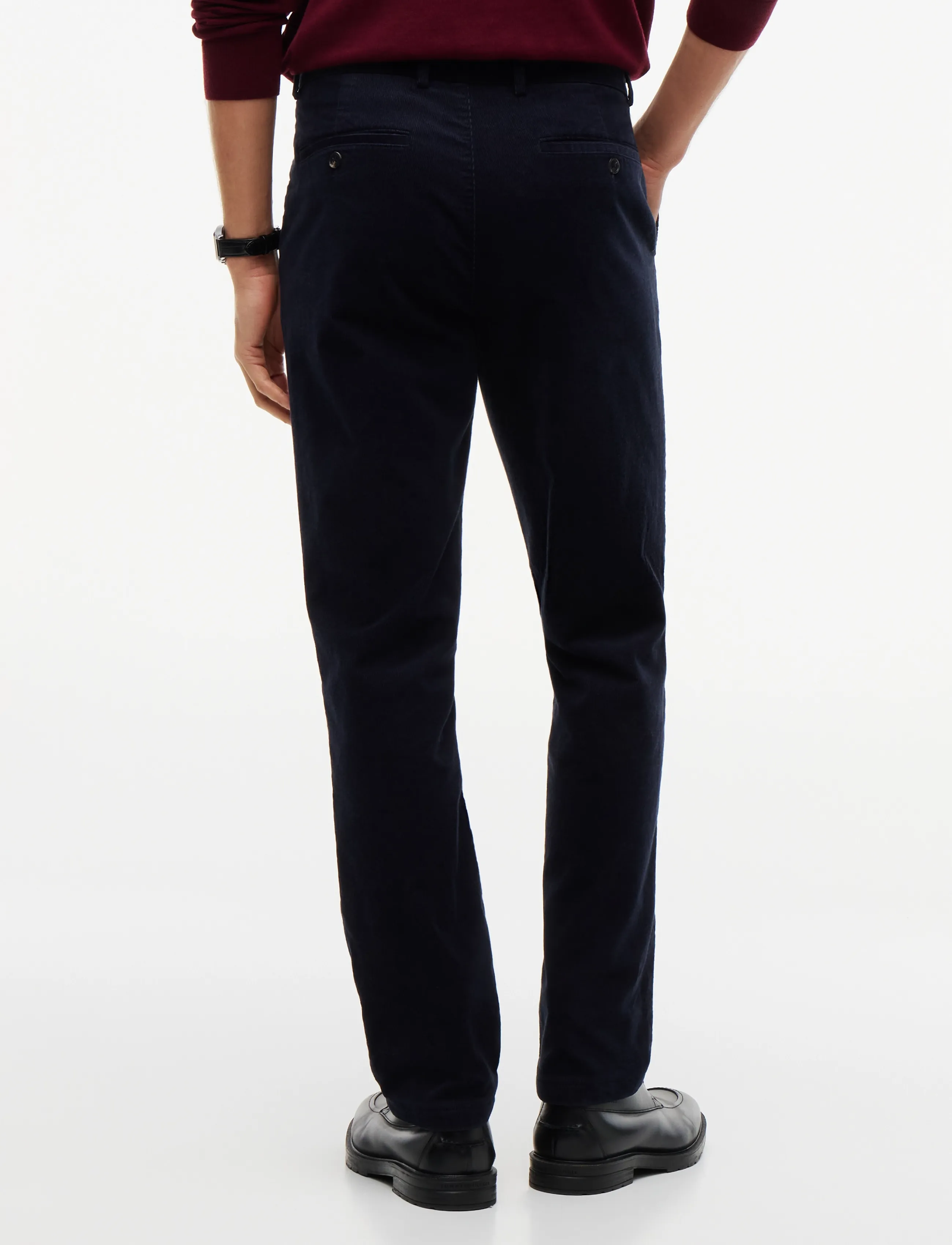 Tommy Hilfiger - DENTON FINE CORDUROY - casual trousers - navy blue - 2