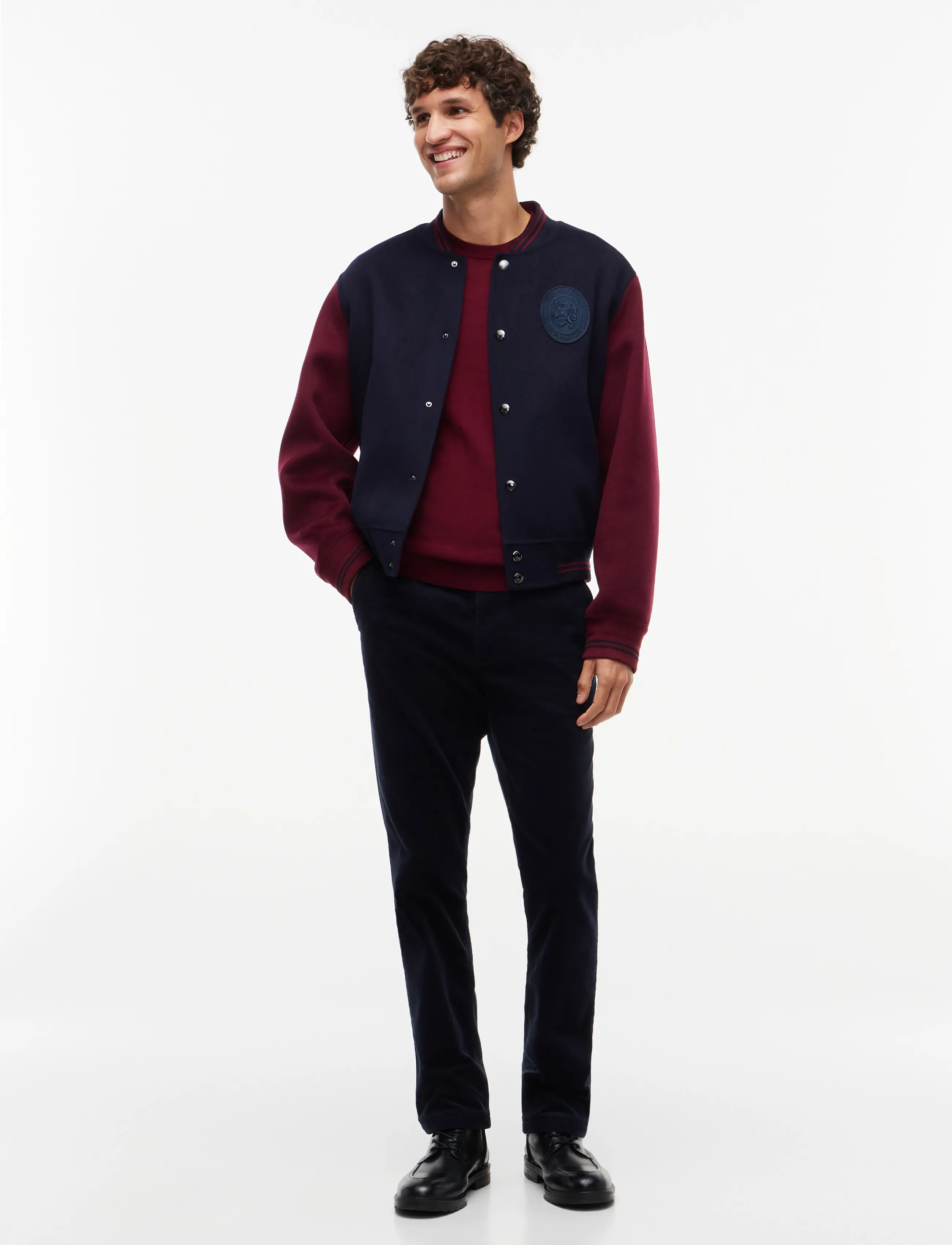Tommy Hilfiger - DENTON FINE CORDUROY - casual trousers - navy blue - 3