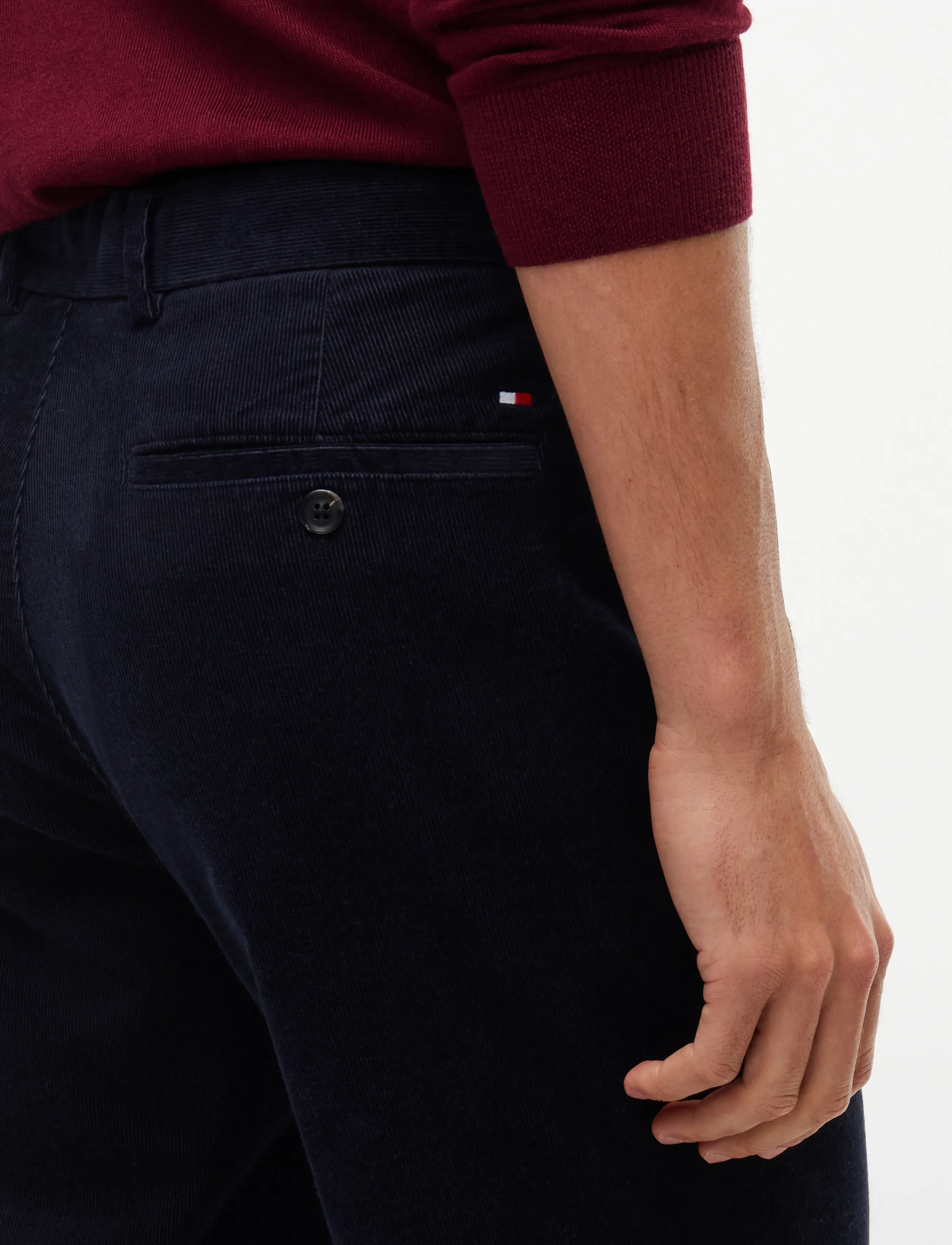 Tommy Hilfiger - DENTON FINE CORDUROY - casual trousers - navy blue - 5