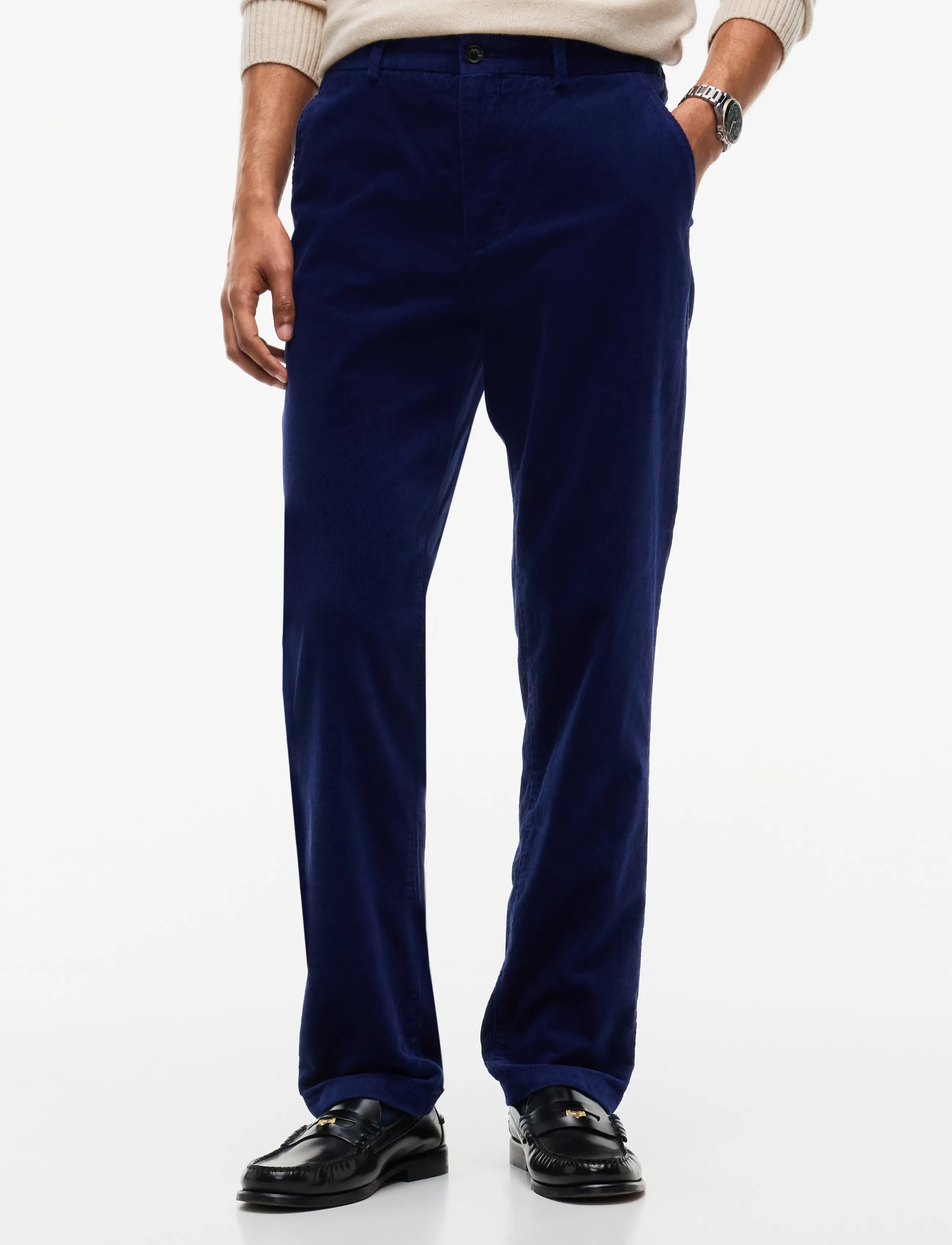 Tommy Hilfiger DENTON FINE CORDUROY - Bukser - NAVY VOYAGE / navy