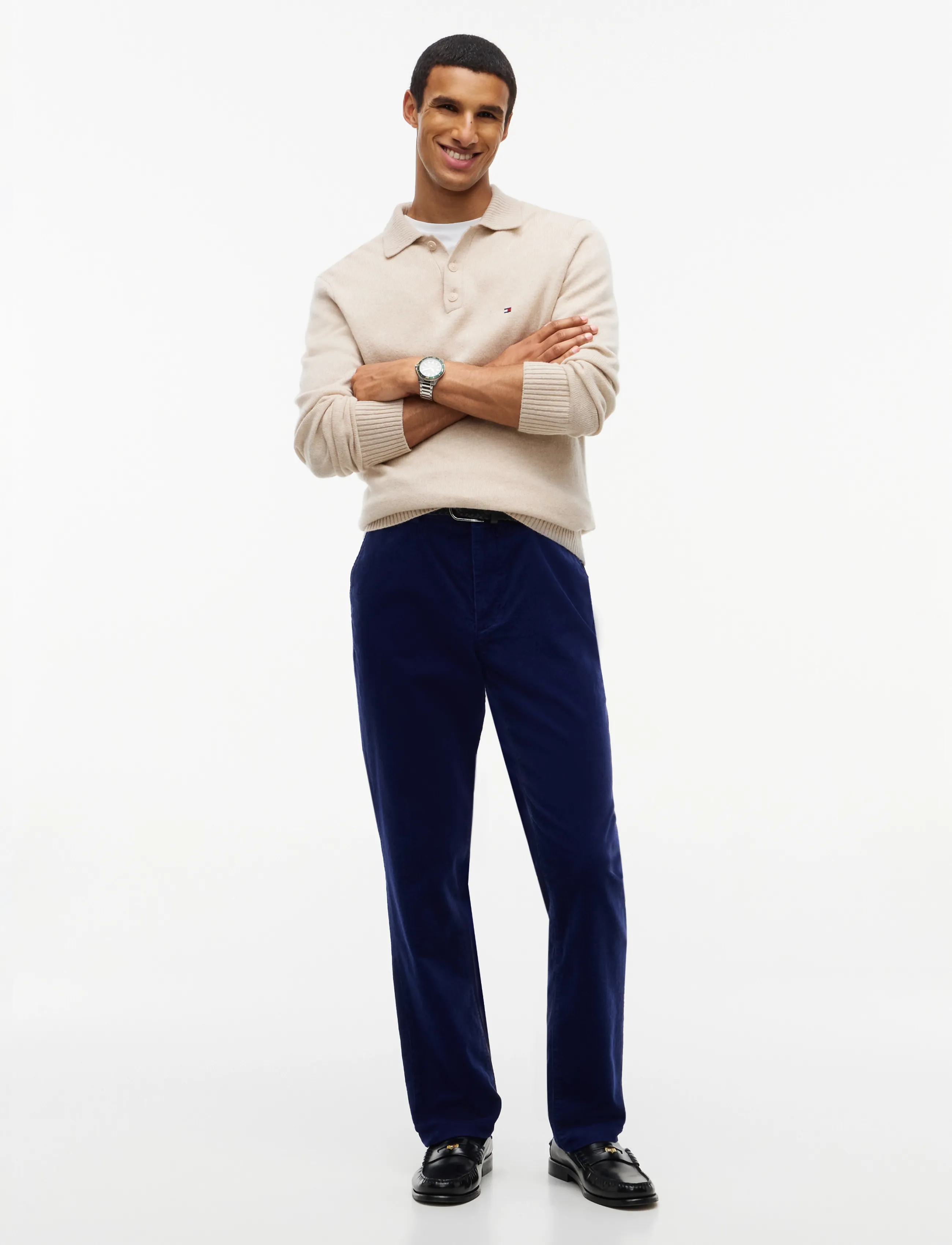 Tommy Hilfiger - DENTON FINE CORDUROY - casual bukser - navy voyage - 3