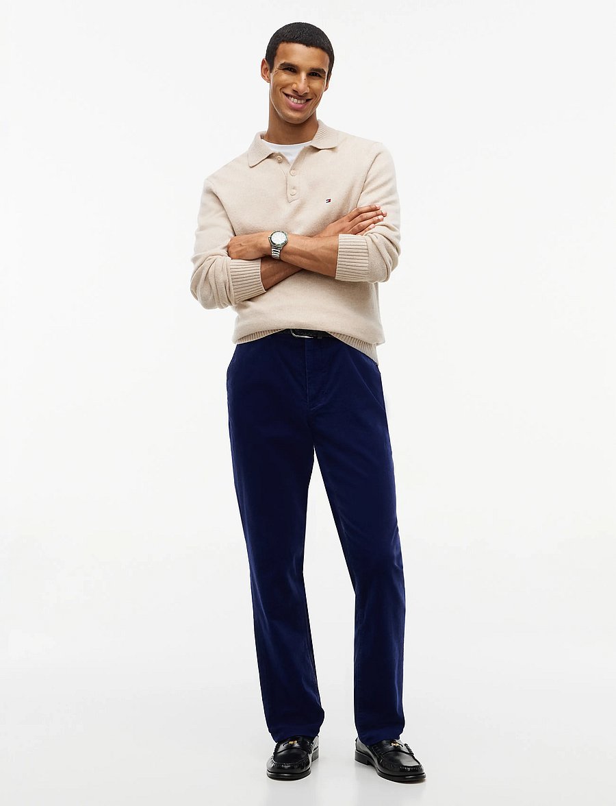 Tommy Hilfiger - DENTON FINE CORDUROY - casual bukser - navy voyage - 3