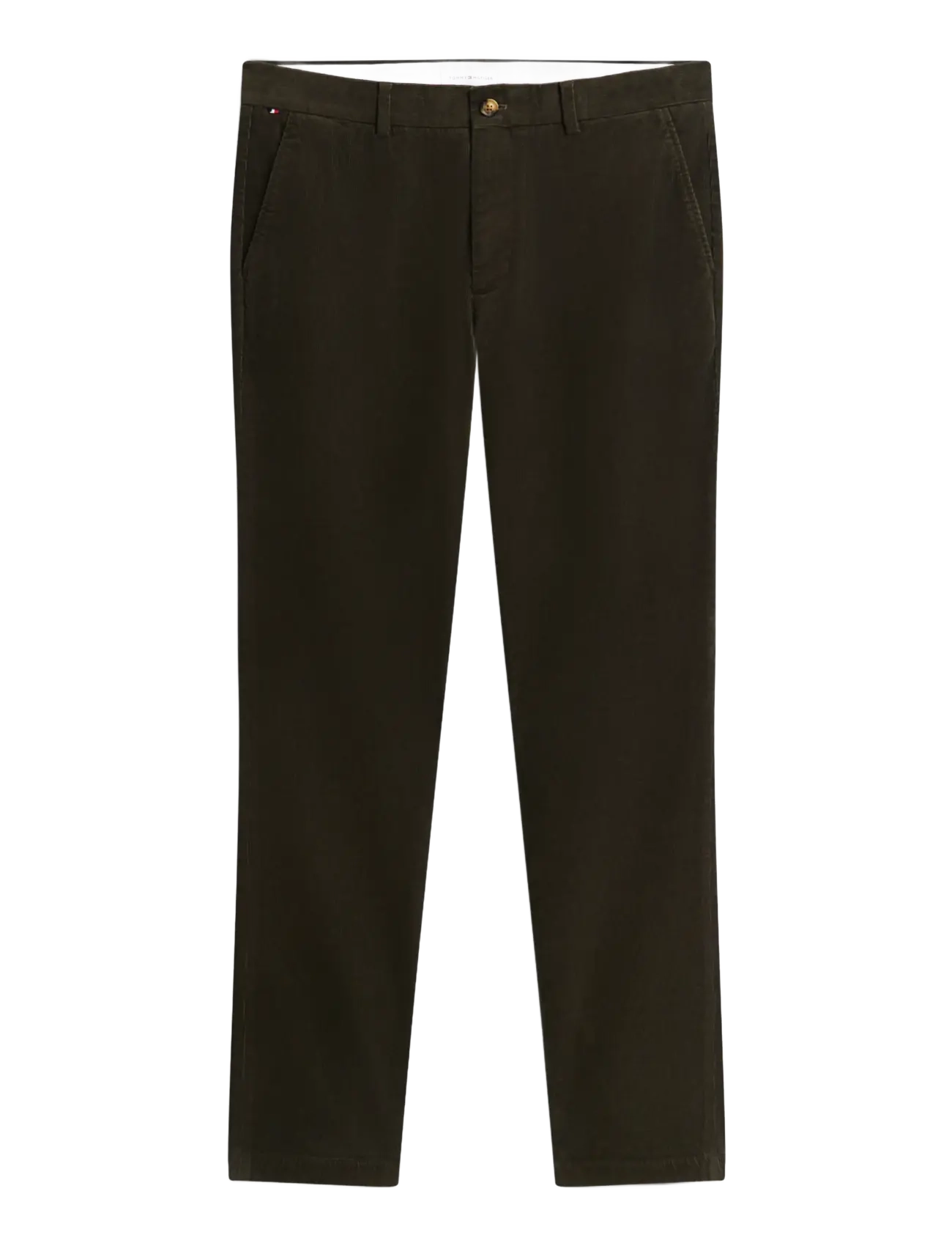 Tommy Hilfiger - DENTON FINE CORDUROY - platinum olive cord - 1